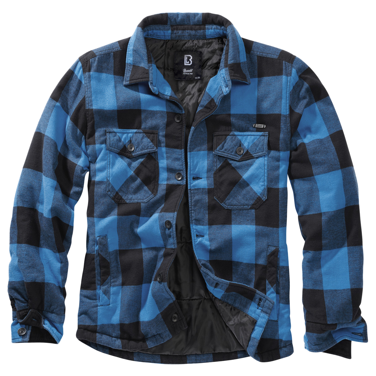 blue and black check shirt mens