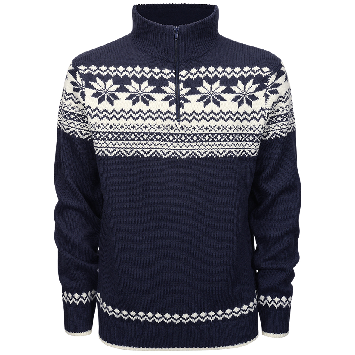 Brandit Troyer Norweger Pullover Fleece Scandinavian Straight Cut Jumper Navy - Picture 2 of 9