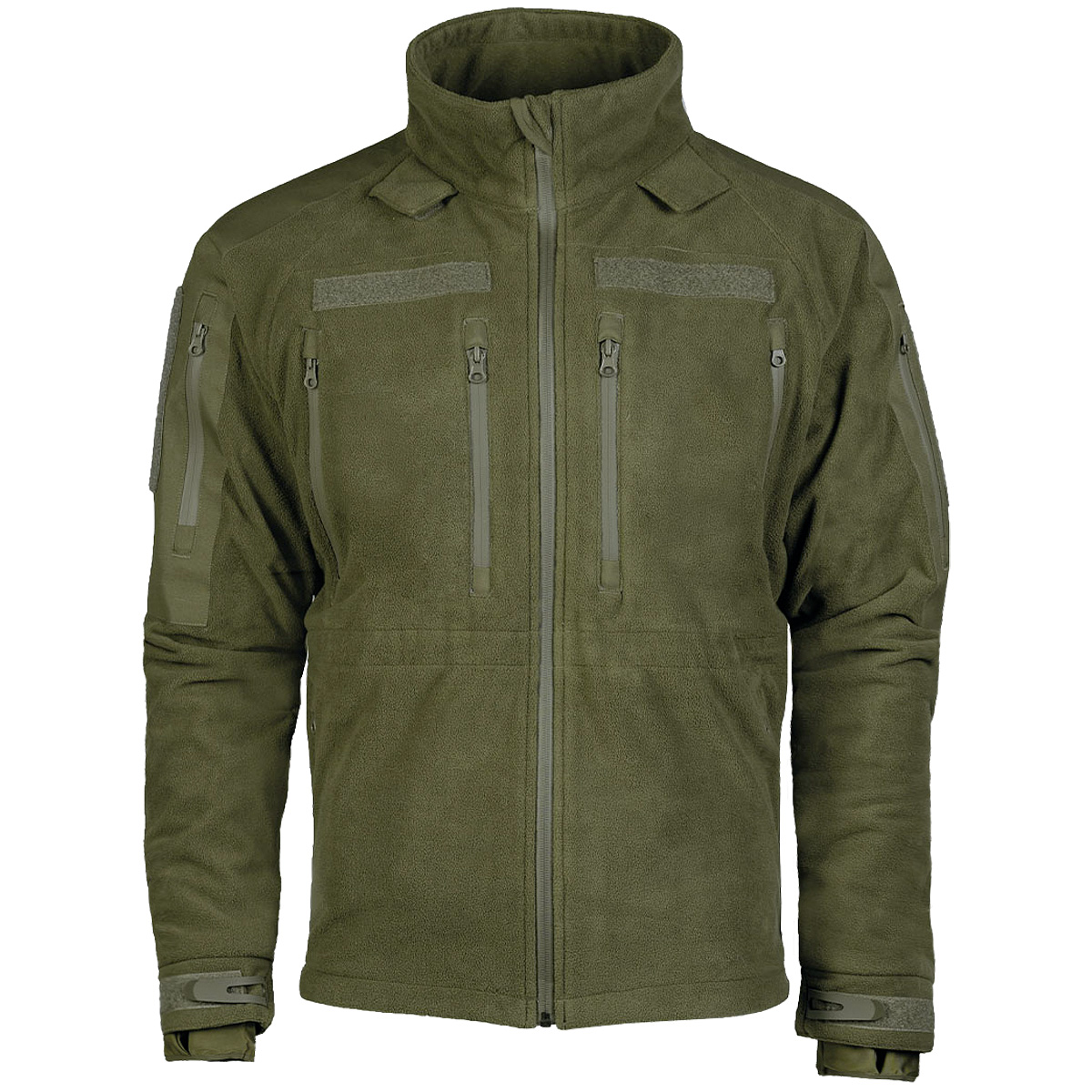 Mil-Tec Plus Cold Weather Fleece Jacket Ejército Excursionismo Hombre Oliva - Imagen 2 de 7