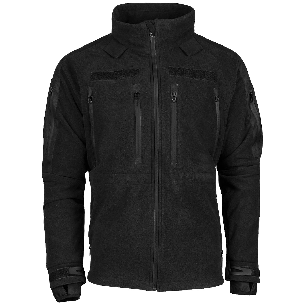 Mil-Tec Plus Cold Weather Fleece Jacket Ejército Excursionismo Hombre Negro - Imagen 2 de 7