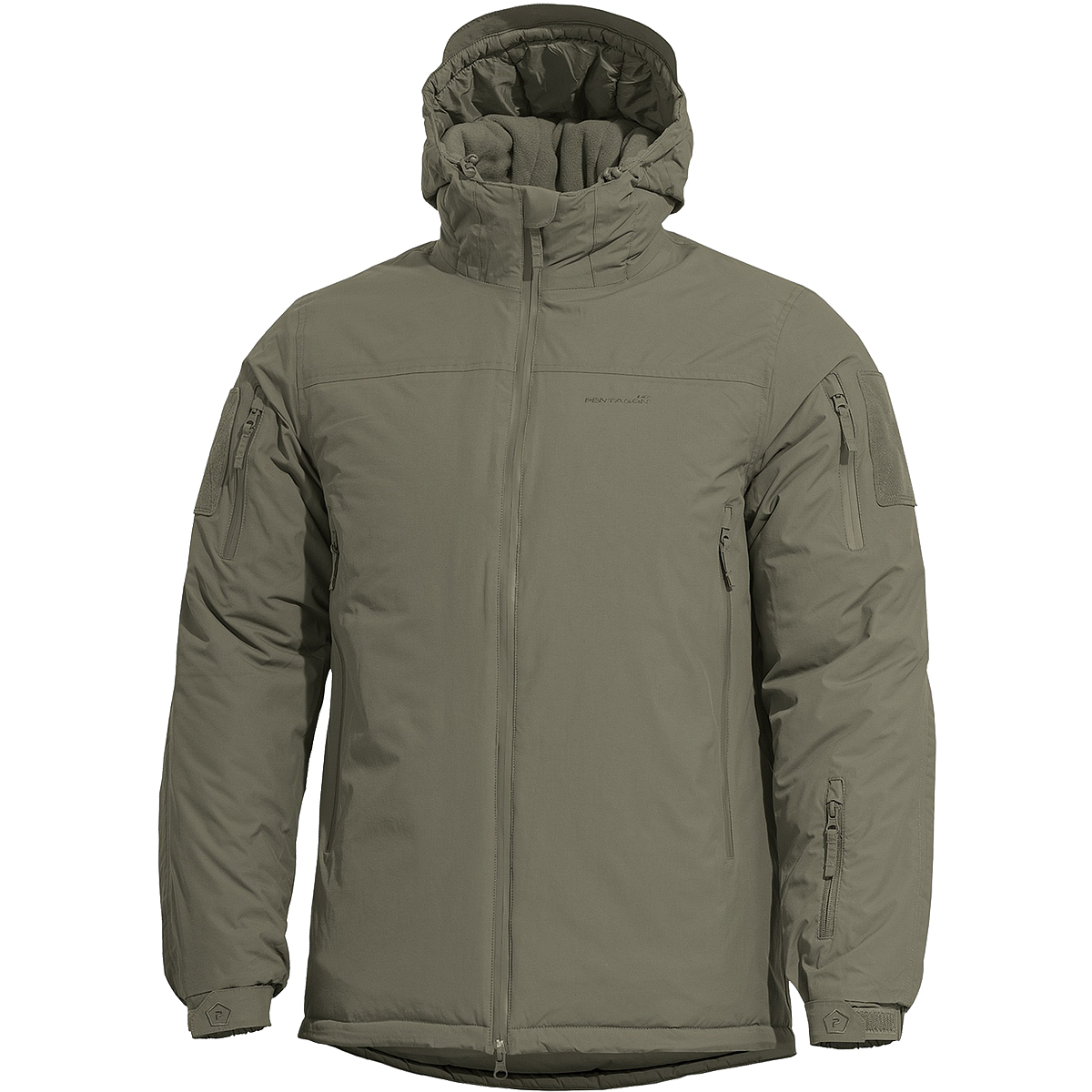Pentagon Herren Aurora Pufferjacke – Leicht, Wasserabweisend, Mit Kapuze In RAL 7013
