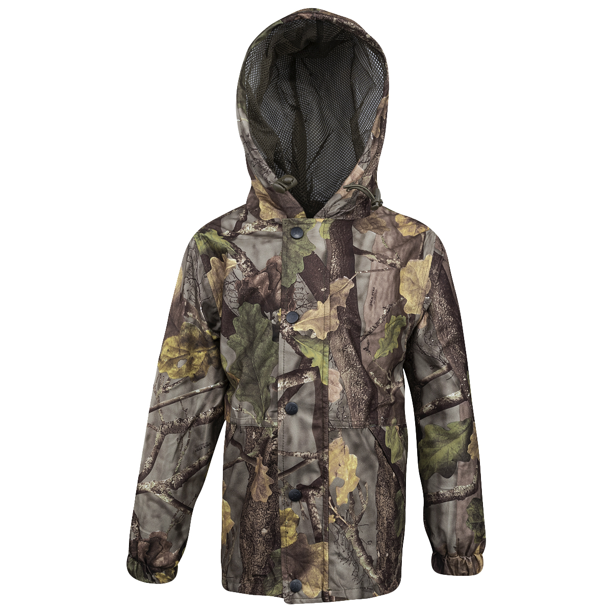 Jack Pyke Junior Jacket Kids Waterproof Coat English Oak Evolution Camo - Picture 2 of 5