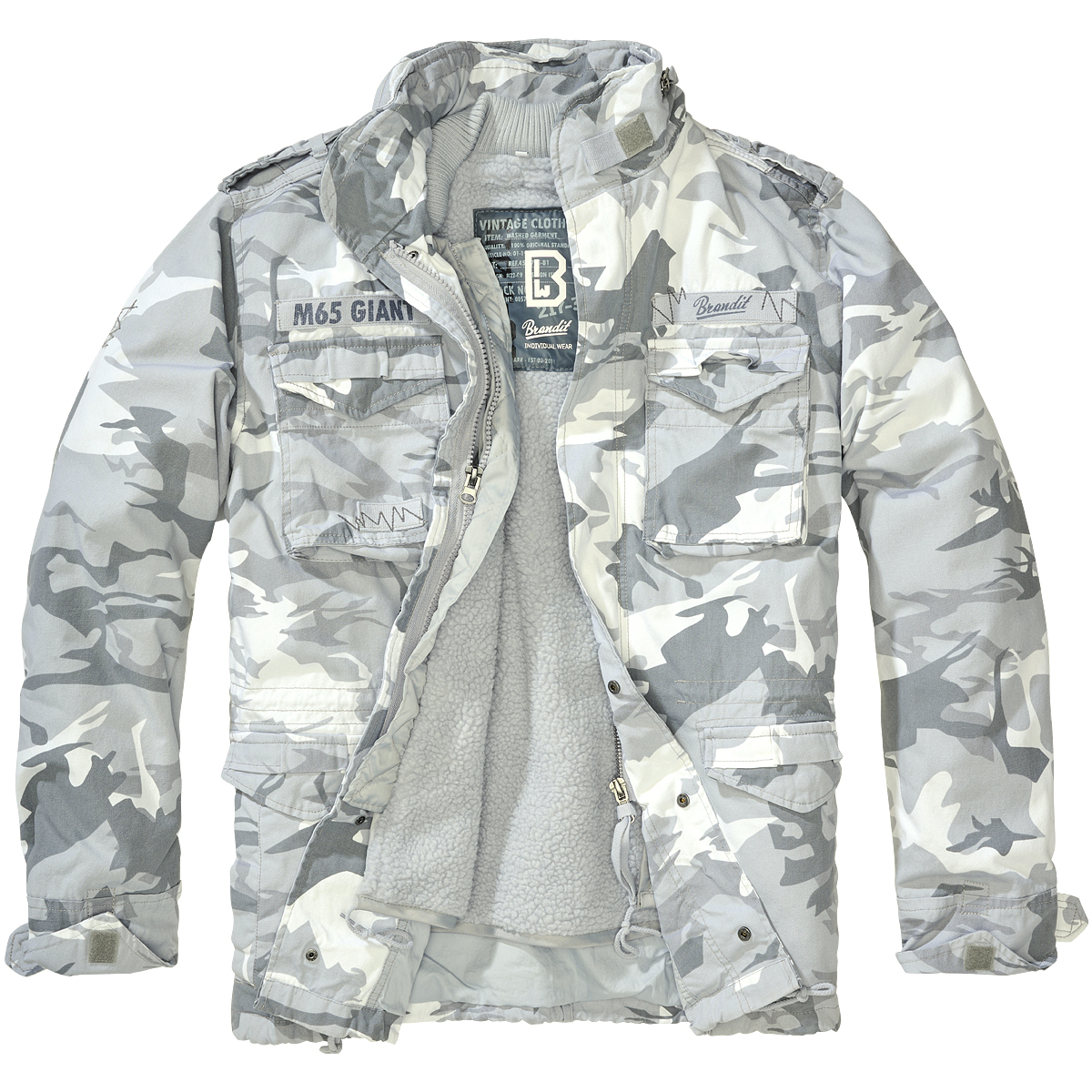 Brandit M-65 Giant Jacket Mens Winter Tactical Warm Field Blizzard 