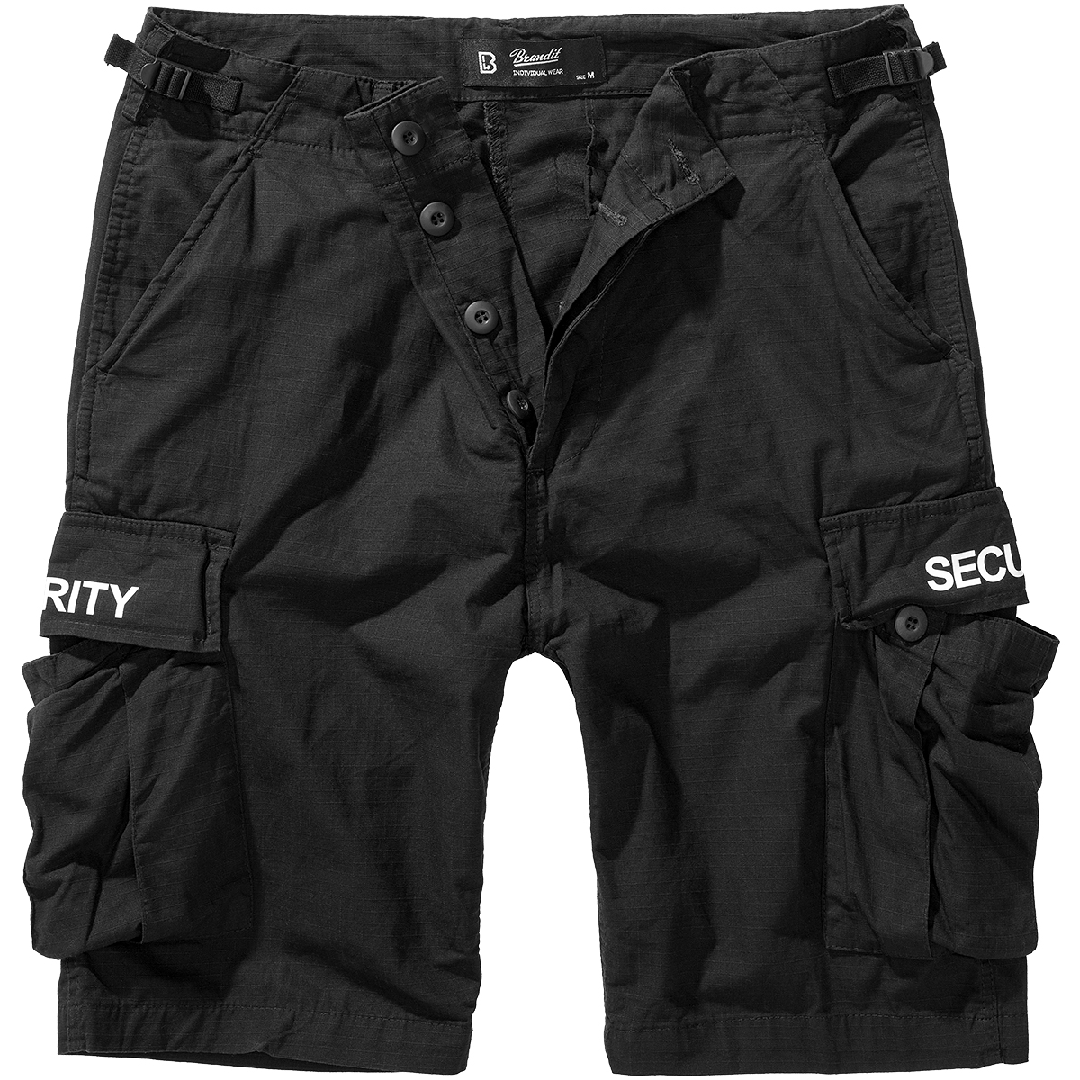 Brandit Security BDU Ripstop Shorts Mens Tactical Police Patrol Pants Black - Picture 2 of 10