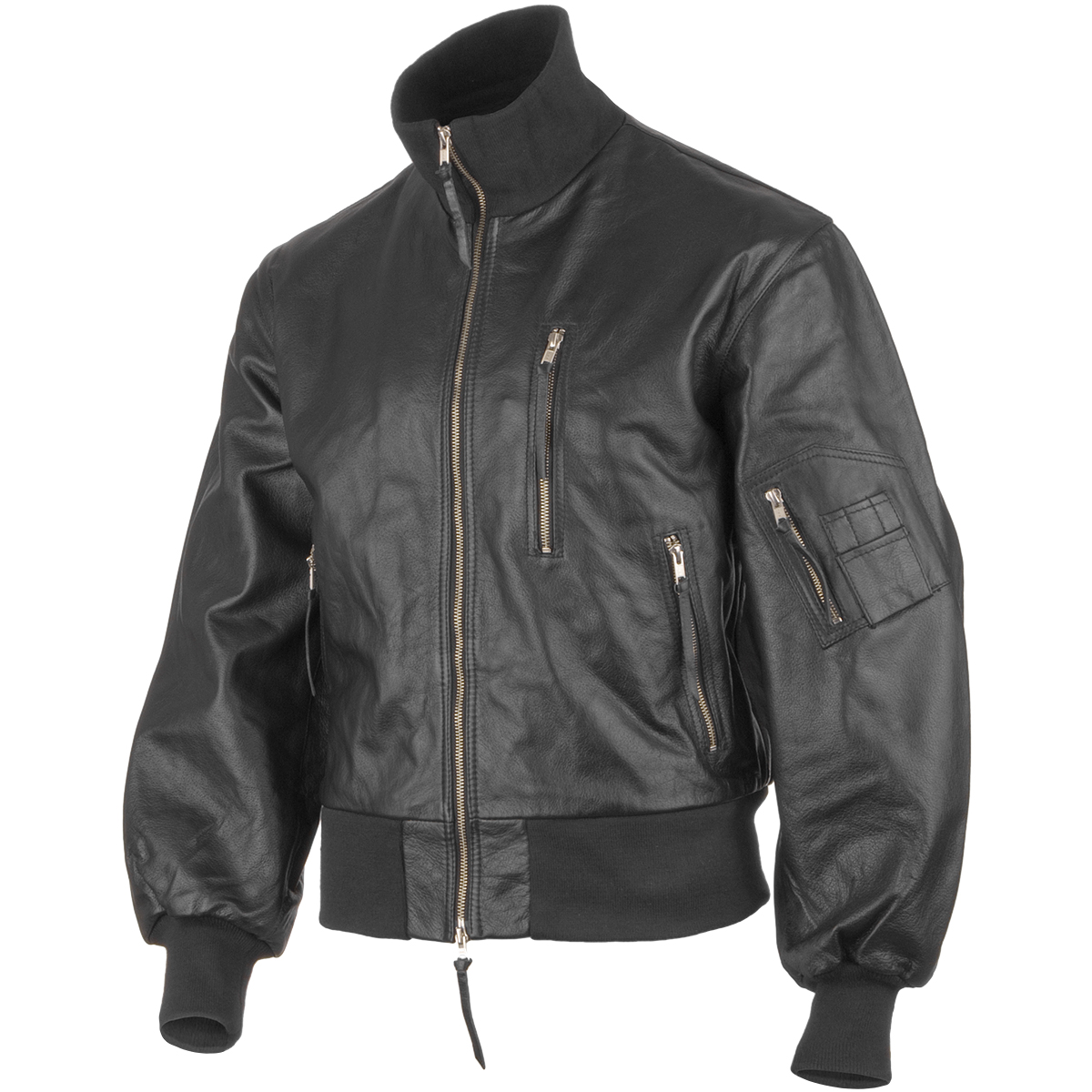 Pilot leather bomber on sale jacket