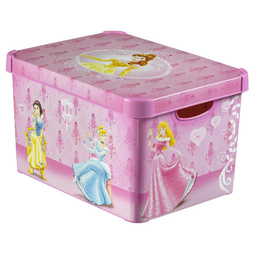 DISNEY PRINCESS GIRLS STORAGE BOXES 2 PACK 22L CAPACITY - PINK | eBay