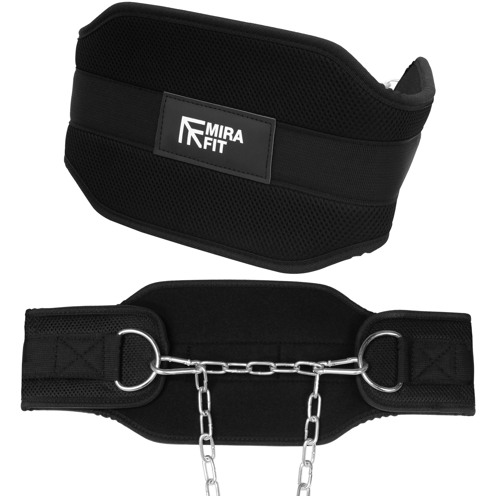 MIRAFIT Pro Dipping & Pull Up Weight Belt With Chain Gym Weighted Dip ...