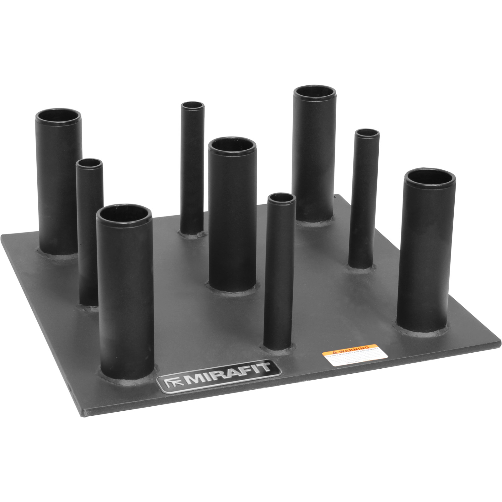 Mirafit 1" & 2" Olympic 9 Bar Floor Stand Weight Holder Barbell/Curlbar