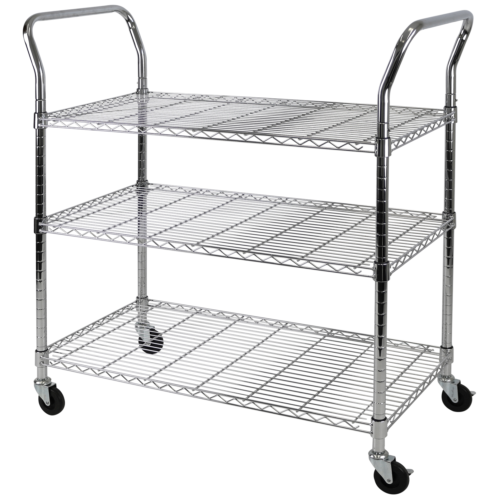 LARGE 3 TIER SERVICE TROLLEY UTILITY/CLEANING CLEARING/CATERING KITCHEN ...