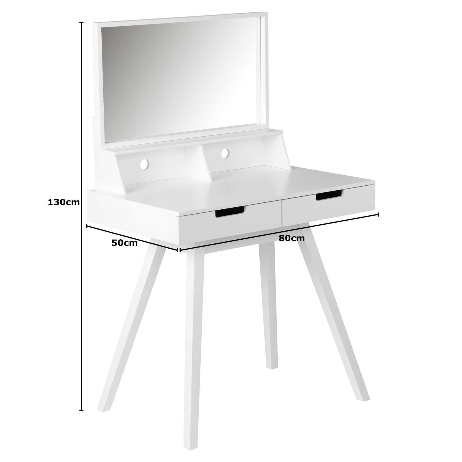 HARTLEYS WHITE DRESSING TABLE MAKEUP/JEWELLERY STORAGE DRESSER & VANITY