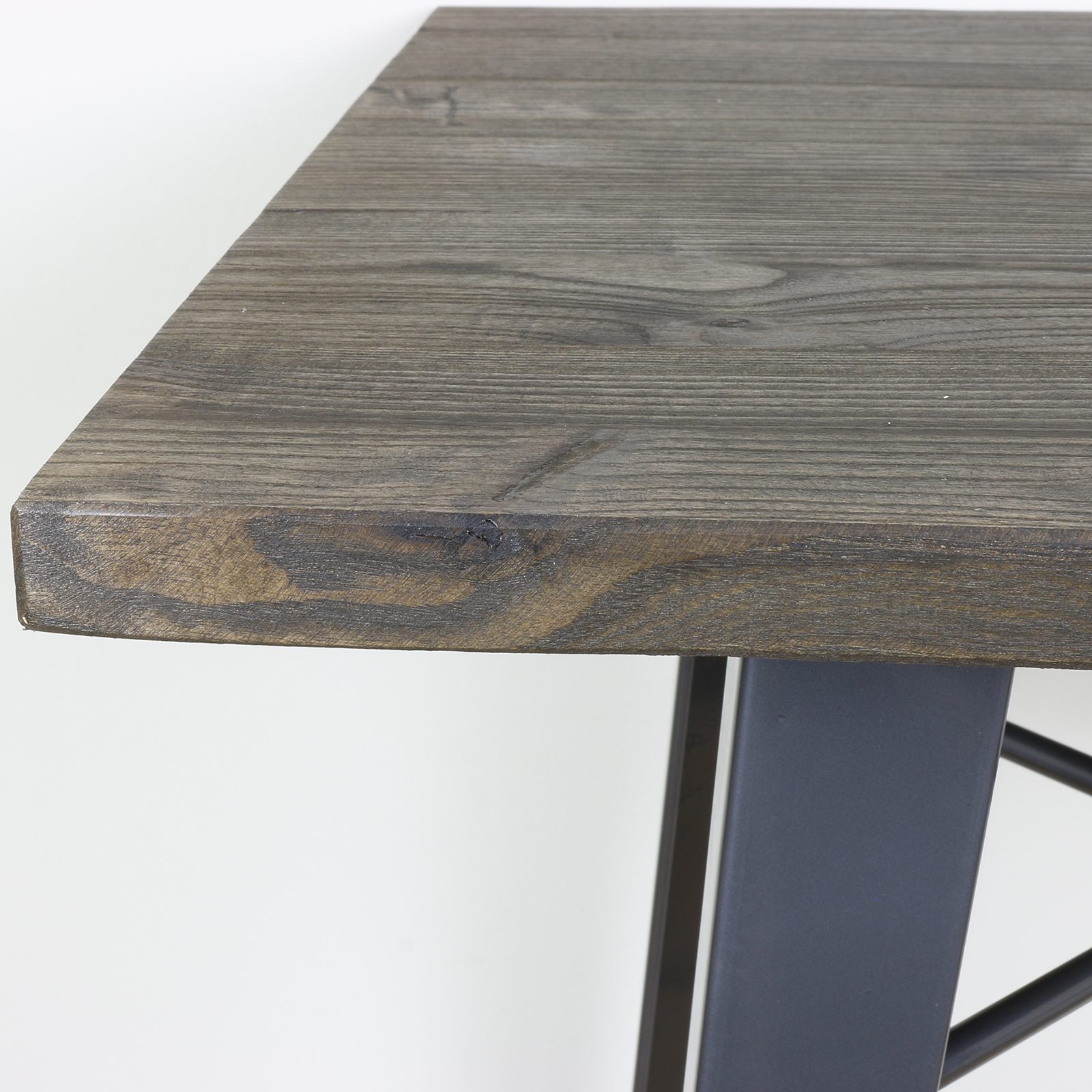 Tall Square Wood/Gunmetal Table Bistro/Cafe/Bar/Breakfast 2/4 Seater