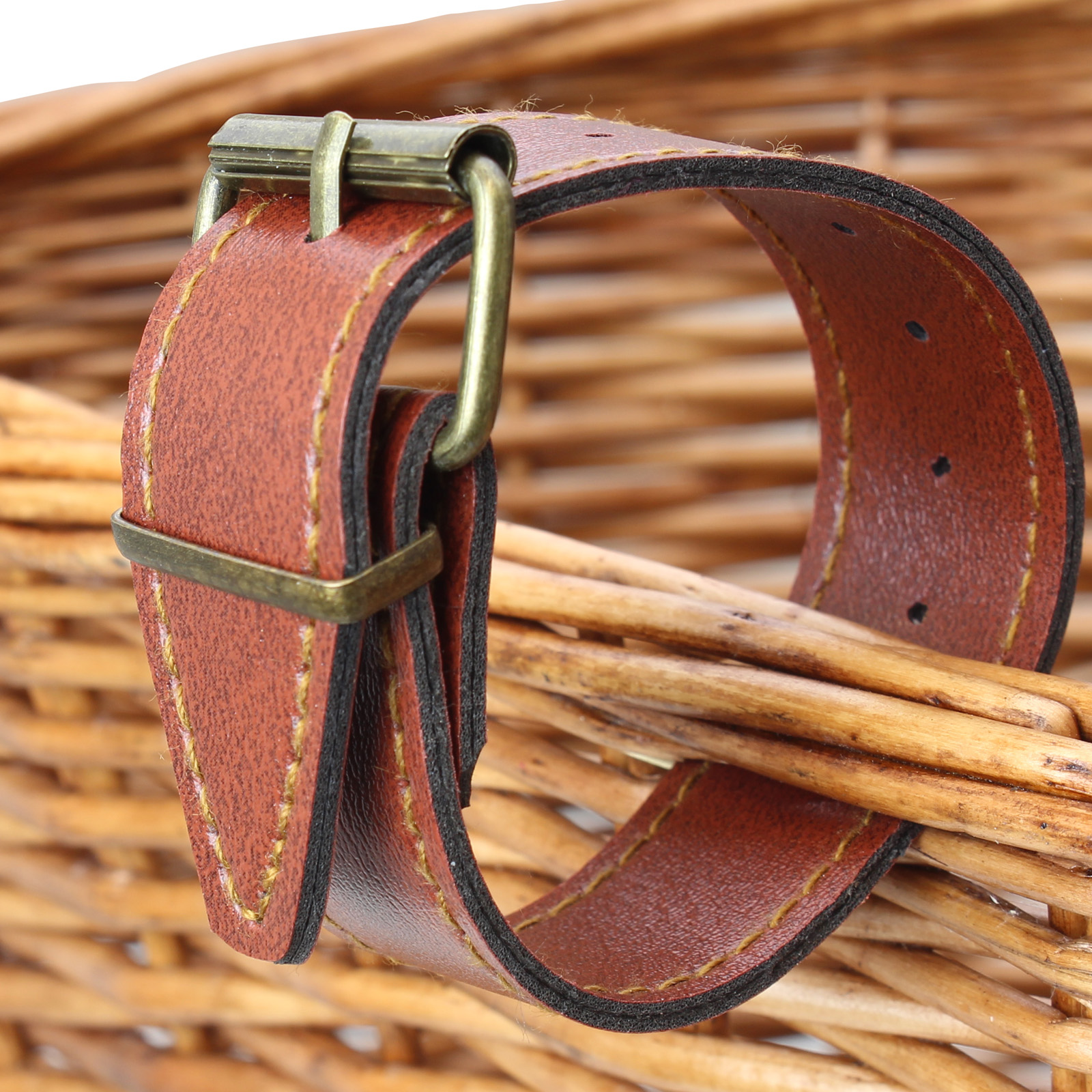 PEDALPRO FAUX LEATHER BICYCLE BASKET STRAPS 9.5" INCH BIKE/CYCLE