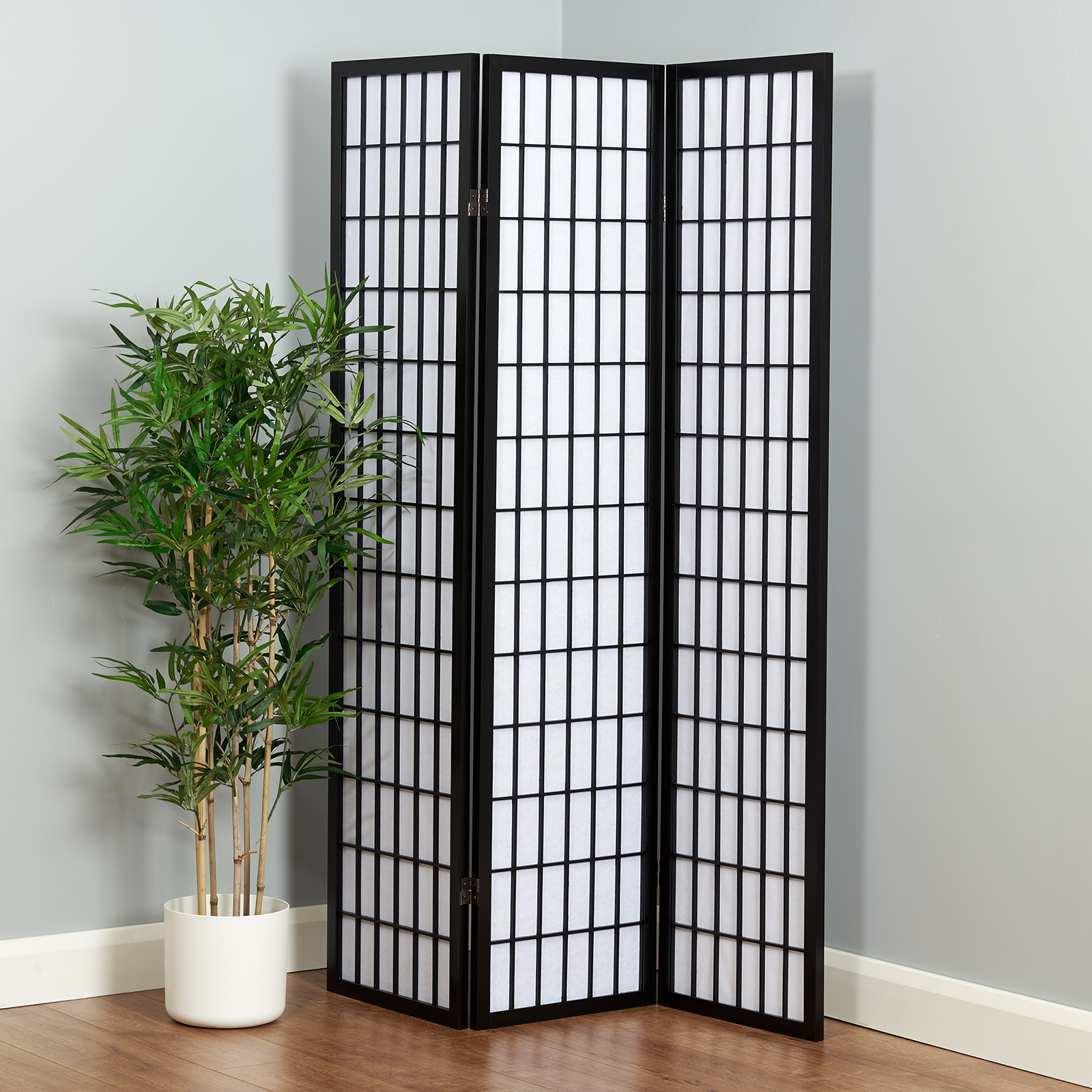 Hartleys 5 Panel Japanese Room Divider Oriental Shoji Privacy Screen