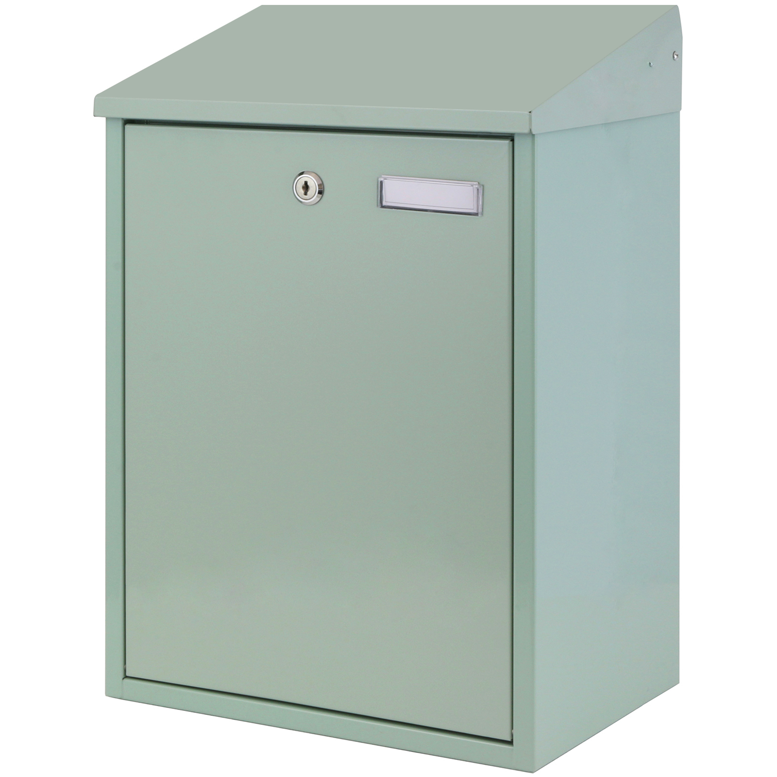 LARGE GREEN LOCKABLE OUTDOOR MAILBOX/POSTBOX LETTER/MAIL/POST BOX HOUSE