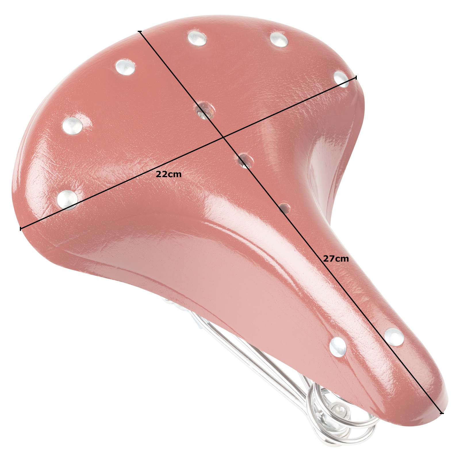 PEDALPRO BROWN GENUINE LEATHER SPRUNG BICYCLE SADDLE/SEAT CLASSIC