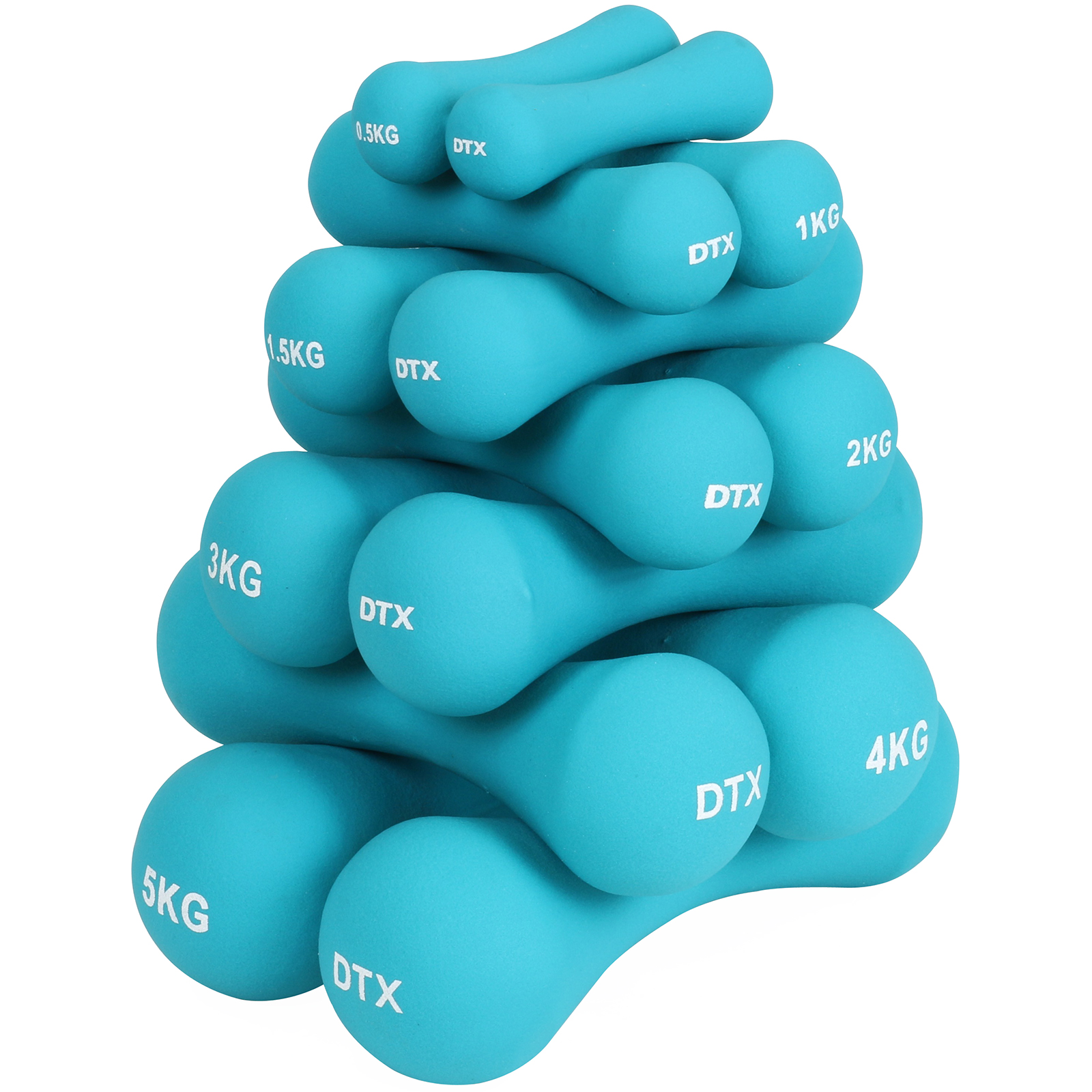 DTX Fitness DTX208 Turquoise Dumbbells Hand Weights for sale online eBay