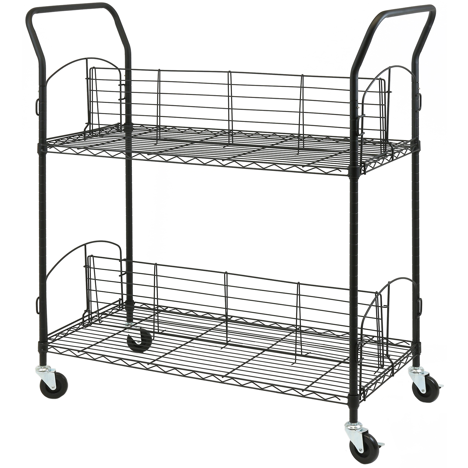 HARTLEYS LARGE 2 TIER ADJUSTABLE BOOK TROLLEY/CART LIBRARY/SCHOOL WIRE BOOKCASE 5051990977945 eBay