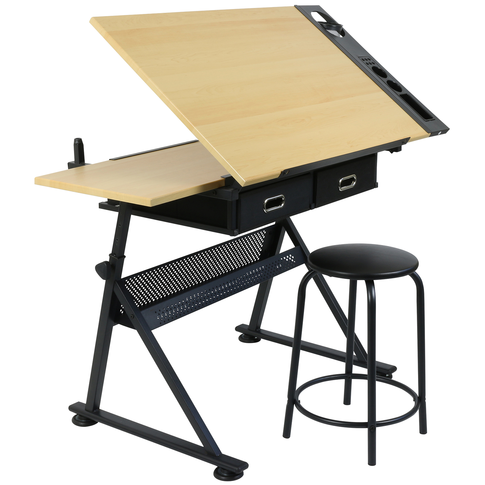 HARTLEYS DRAWING TABLE WITH 2 DRAWERS DRAFTING BENCH ARTISTS ...