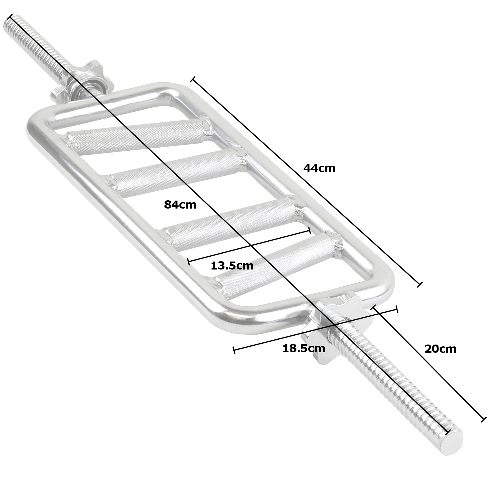 HARDCASTLE SPINLOCK TRICEP WEIGHT BAR HAMMER CURL MULTI GRIP BARBELL