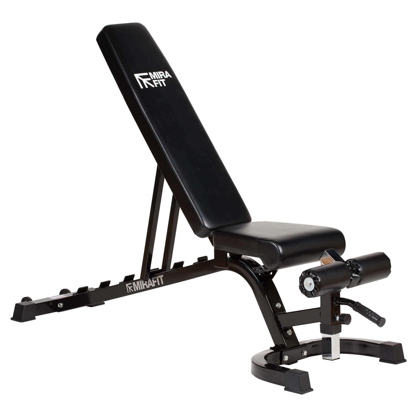 mirafit adjustable weight bench and squat rack kit