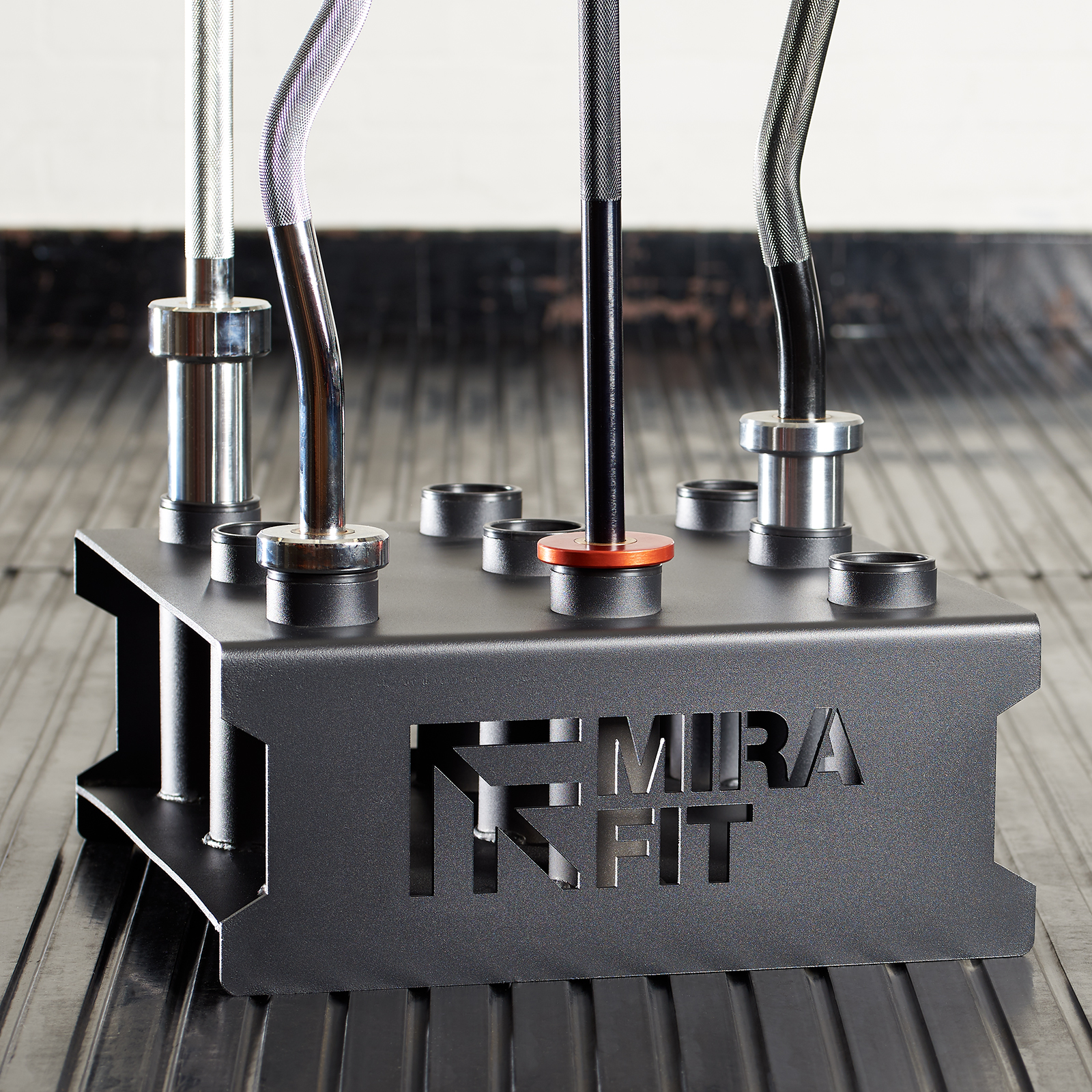 Mirafit 2" Olympic Barbell/EZ 9x Weight Bar Holder Gym Floor Stand/Storage Rack 5051990753730 eBay