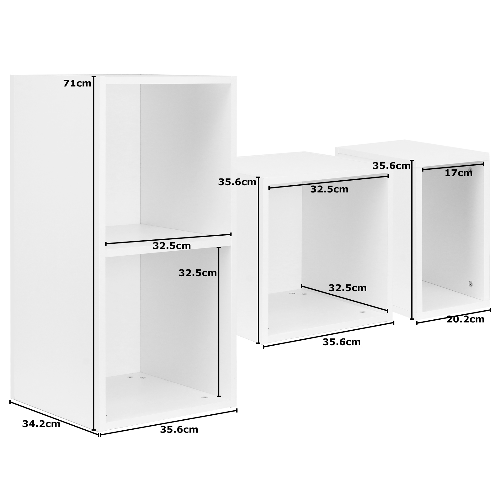 HARTLEYS WHITE VINYL LP MUSIC RECORD STORAGE BOX CUBE 12" CASE DJ