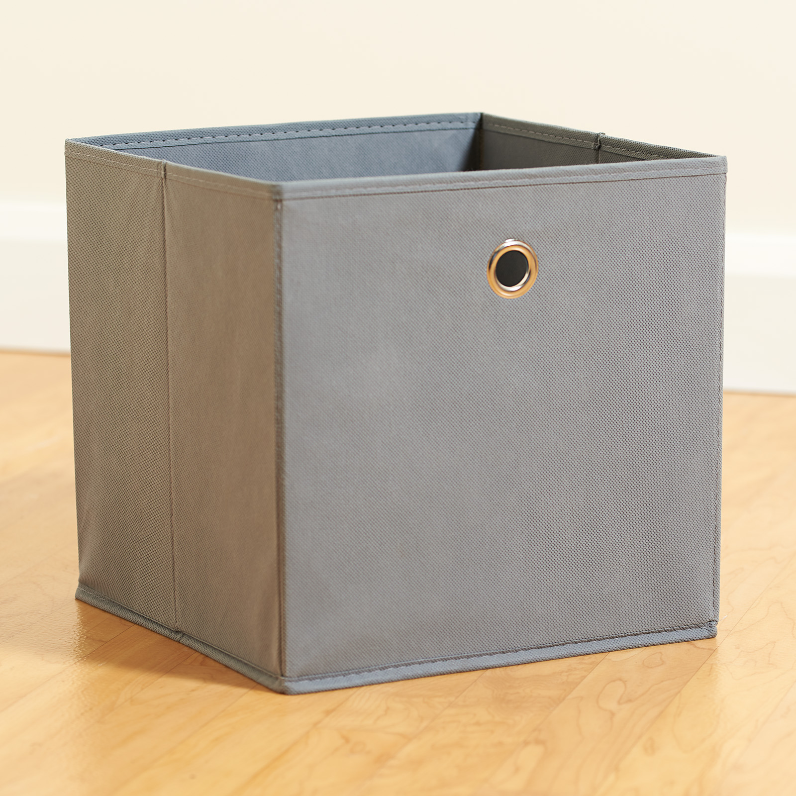 HARTLEYS SQUARE FOLDABLE FABRIC/CANVAS STORAGE BOX CUBE SHELF/DRAWER