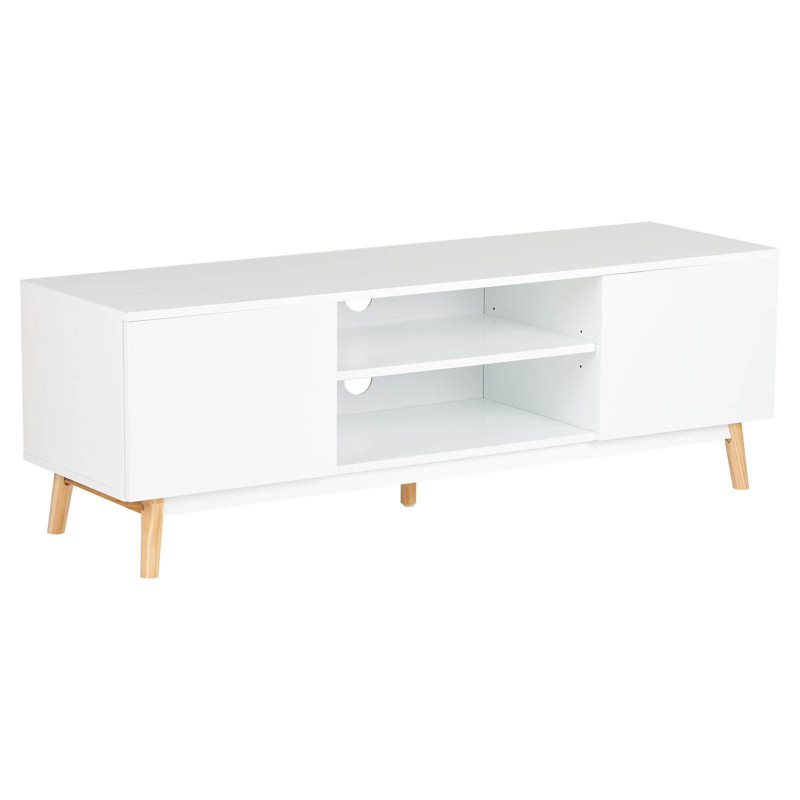 Dettagli Su Hartleys Bianco Moderno Grande Tv Stand RetrĂ² Intrattenimento Credenza Armadio Mostra Il Titolo Originale