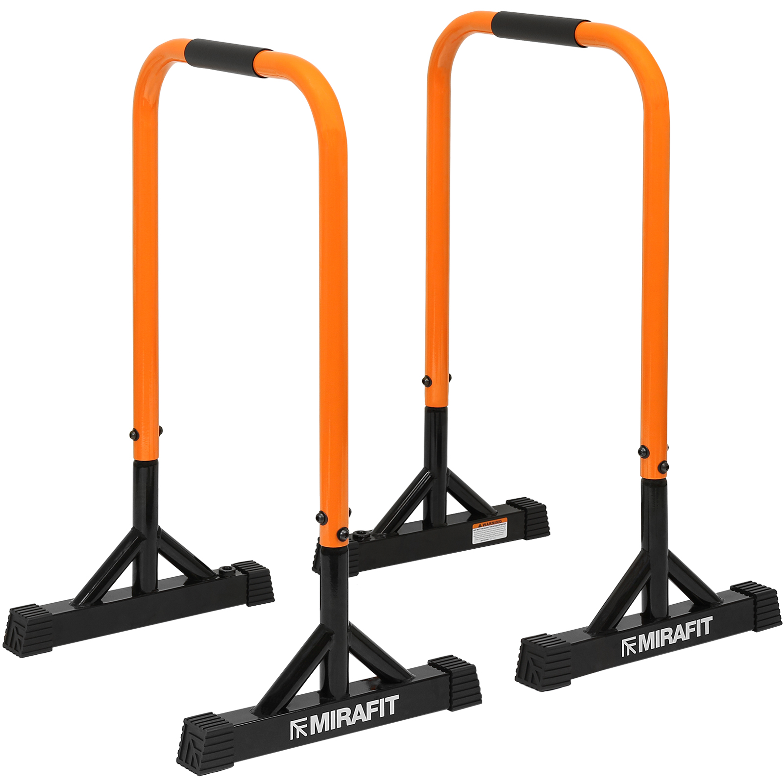 Mirafit Dip Bars Pull/Push Up Gymnastics/Calisthenics Tall Parallettes