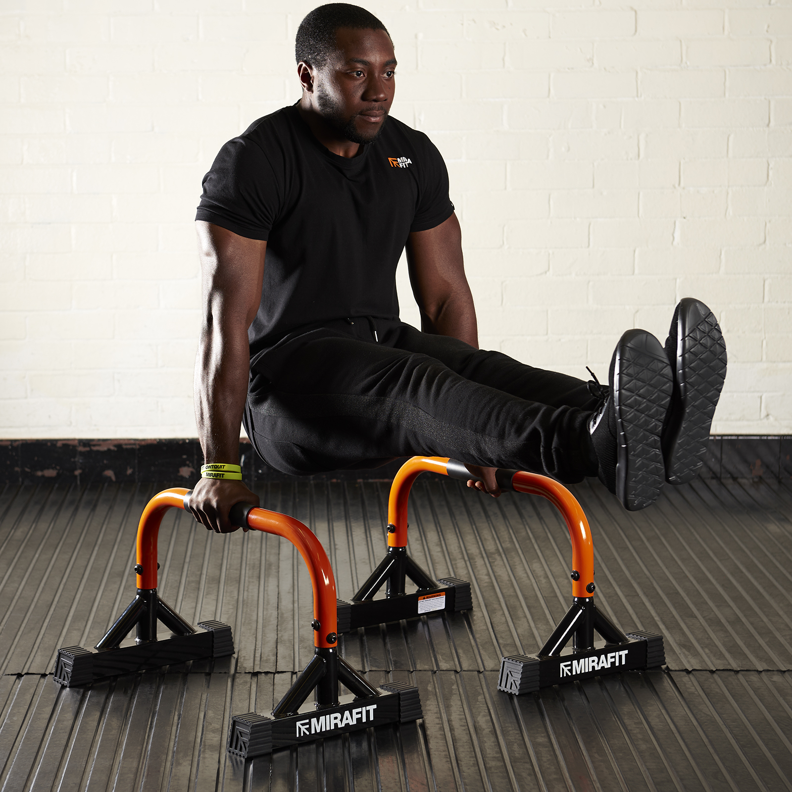 Mirafit Mini Parallettes Push Up Gymnastics/Calisthenics