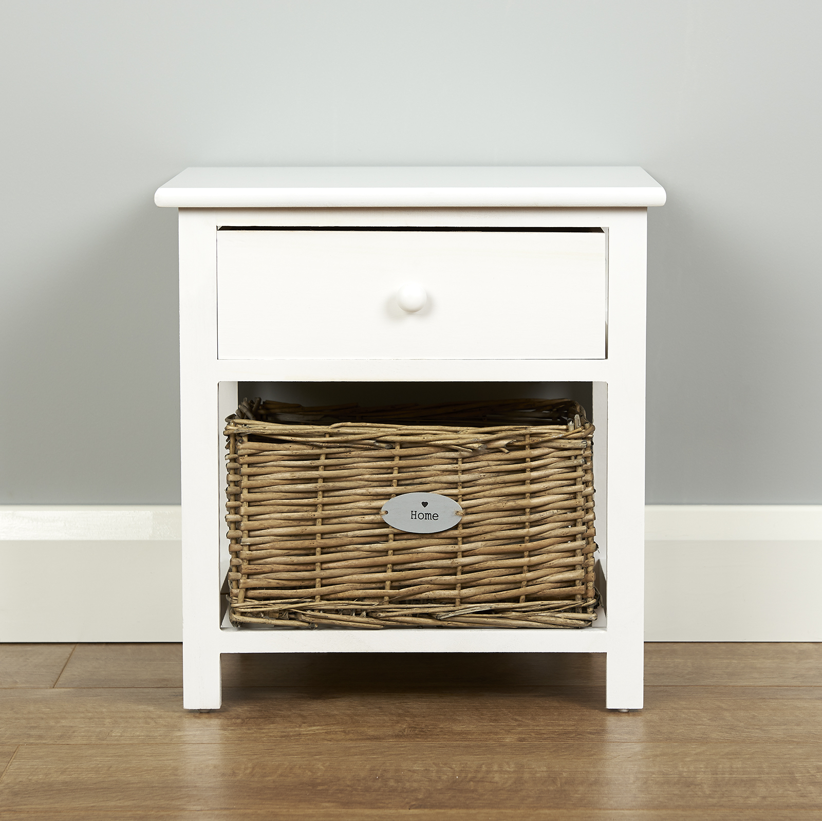 Roost Small White Wooden Two Drawer Bedroom Nightstand Bedside Lamp Sentinel Roost Small White Wooden Two Drawer Bedroom Nightstand Bedside Lamp Table Unit