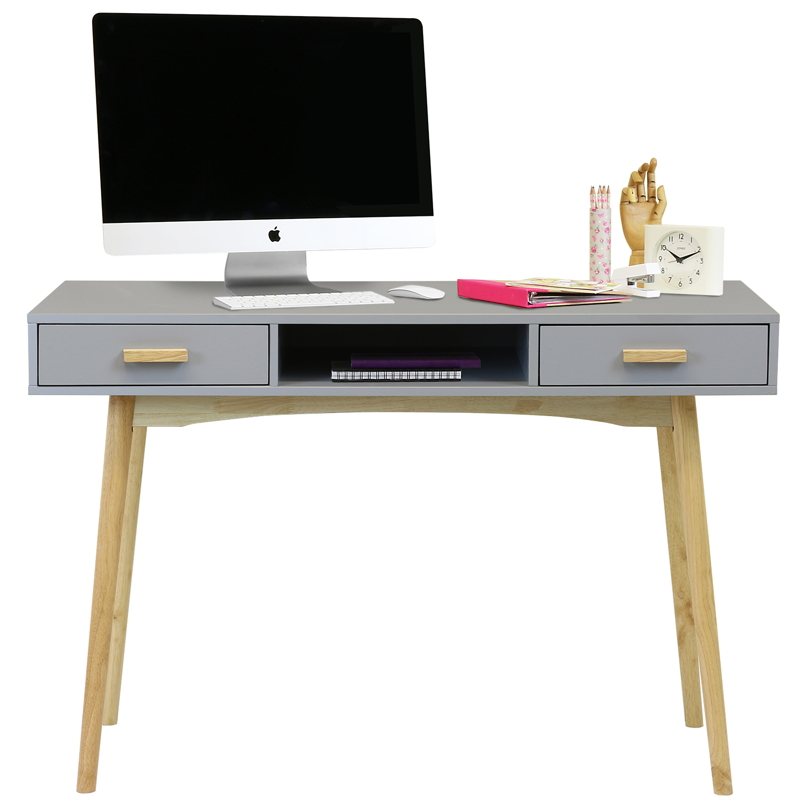 Grey Scandinavian Retro Home Office Work Writing Desk Exdisplay Sentinel Grey Scandinavian Retro Home Office Work Writing Desk Exdisplay 213