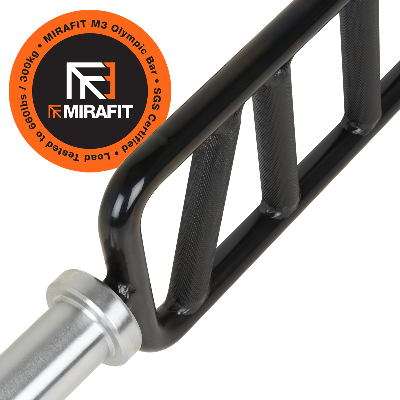 Mirafit M3 Olympic Tricep Bar 660lb/300kg Weight Lifting Multi Grip Gym