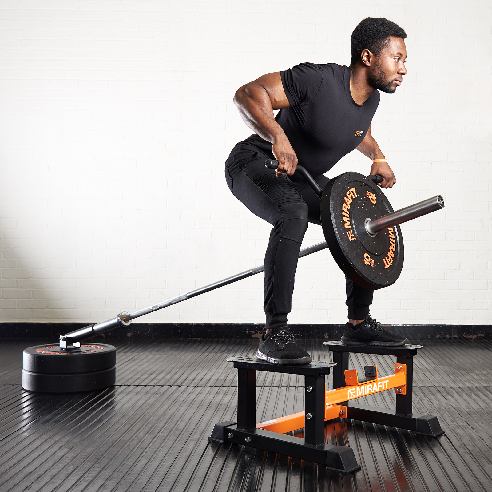 Mirafit Landmine Rowing T Row Platform Weight Training Row Bar Stand 