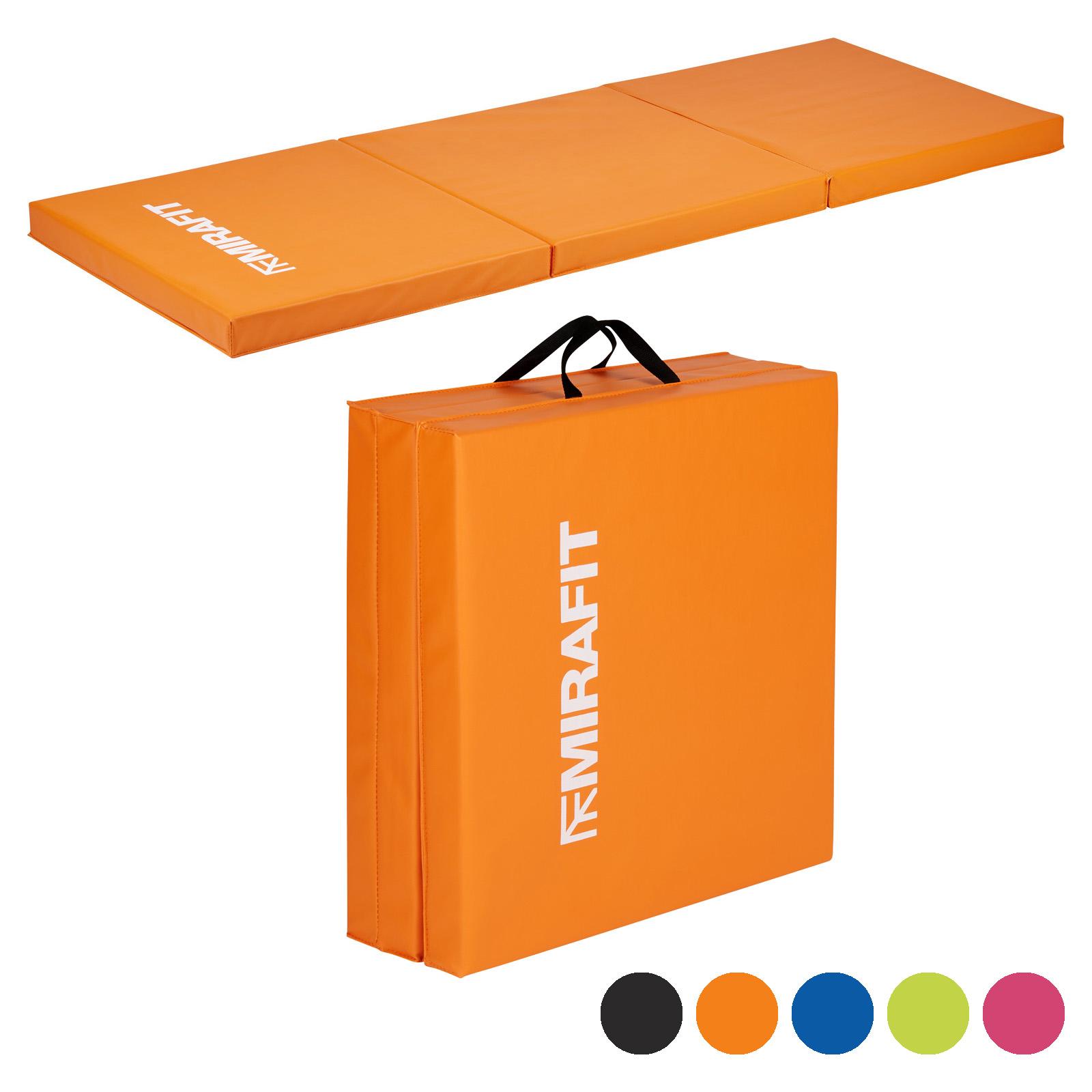 Mirafit 6cm Thick Folding Padded Gym Mat Exercise Workout/Gymnastics