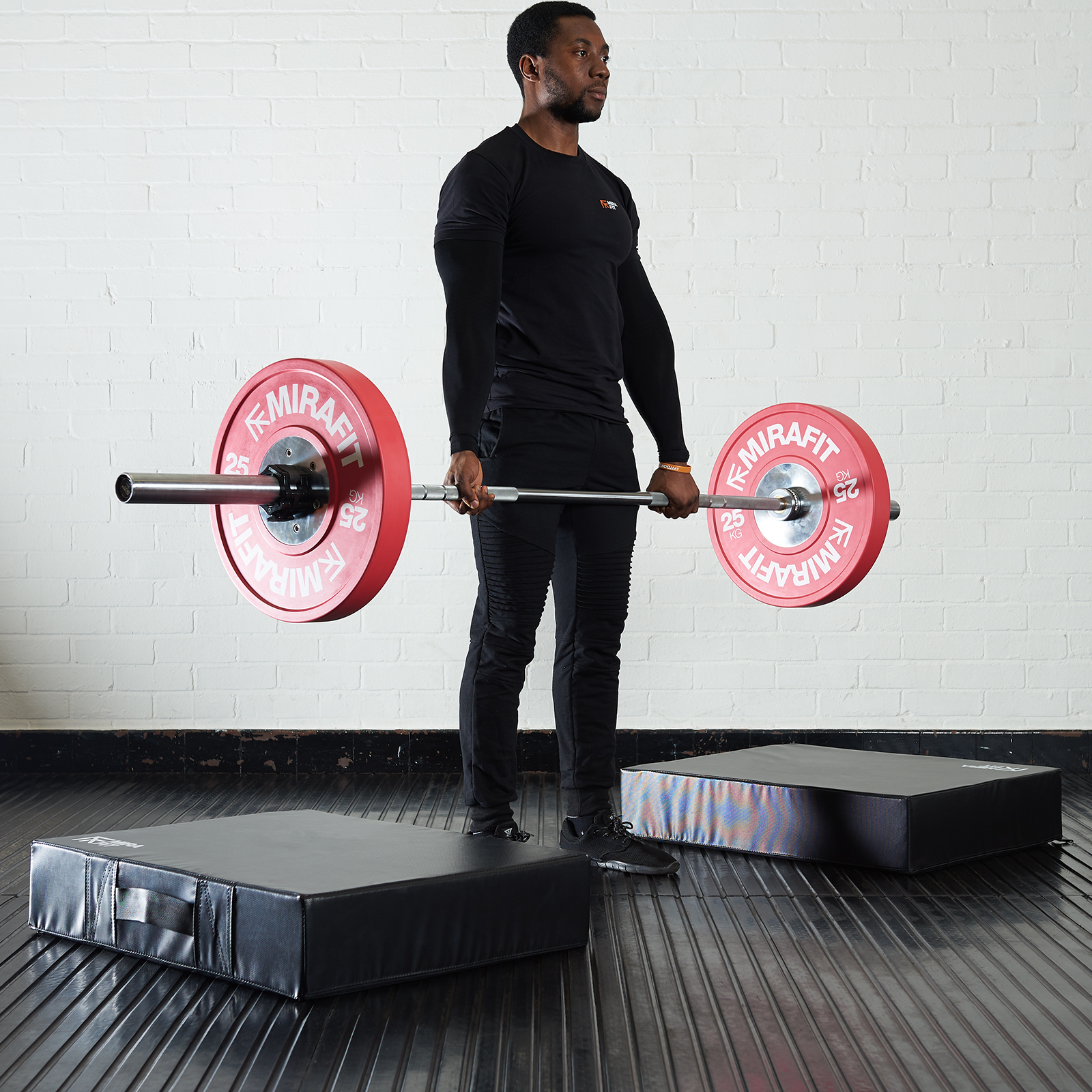 Mirafit Weight Lifting Drop Pads Gym Barbell Floor Protector Reduce Bar