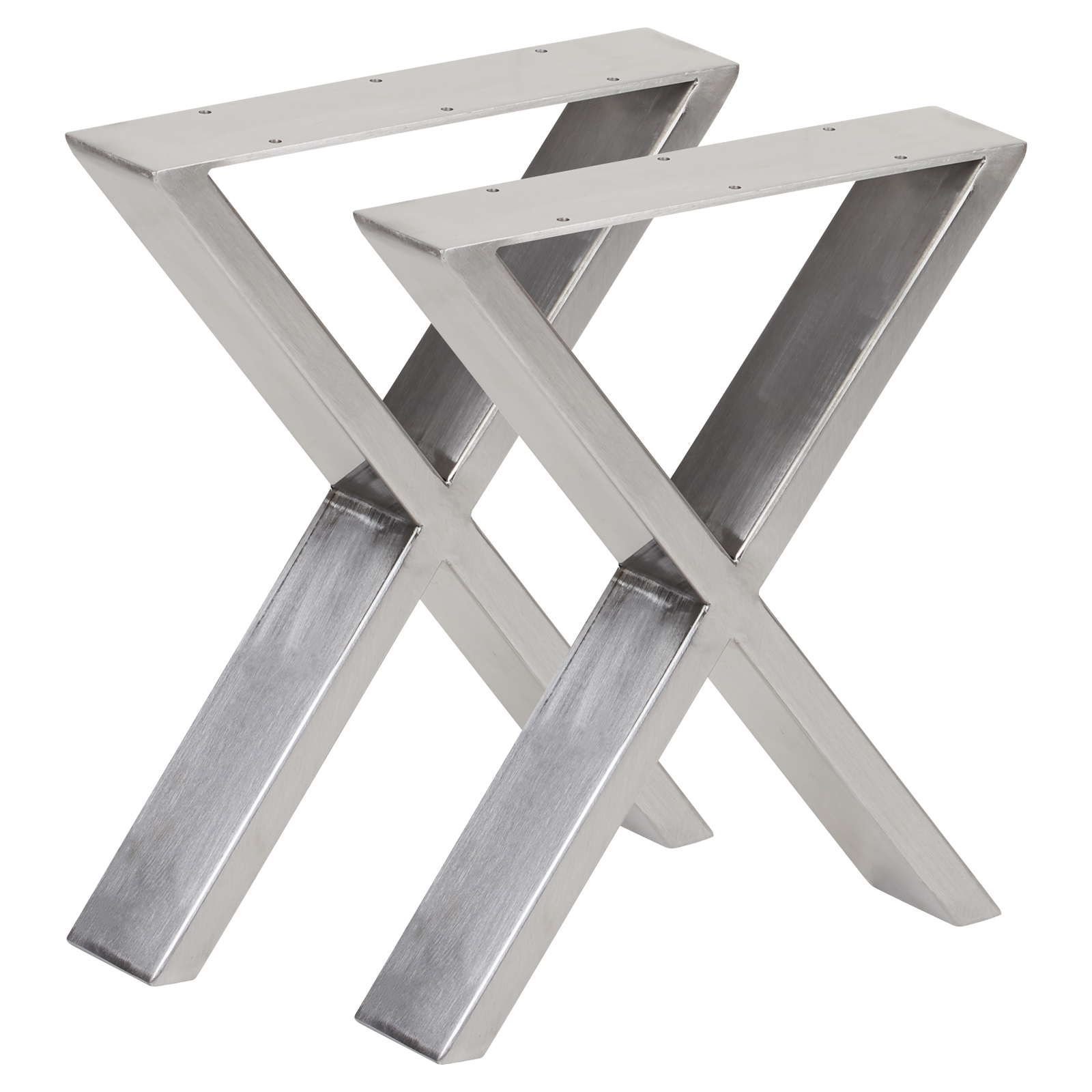 Hartleys Set Of 2 X Cross Shape Industrial Table Legs Dining Bench