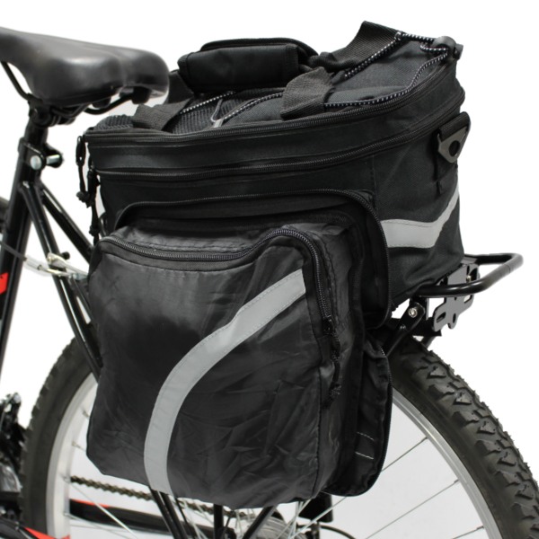 PEDALPRO BICYCLE REAR RACK PACK TAIL PANNIER BAG STORAGE BIKE/CYCLE ...