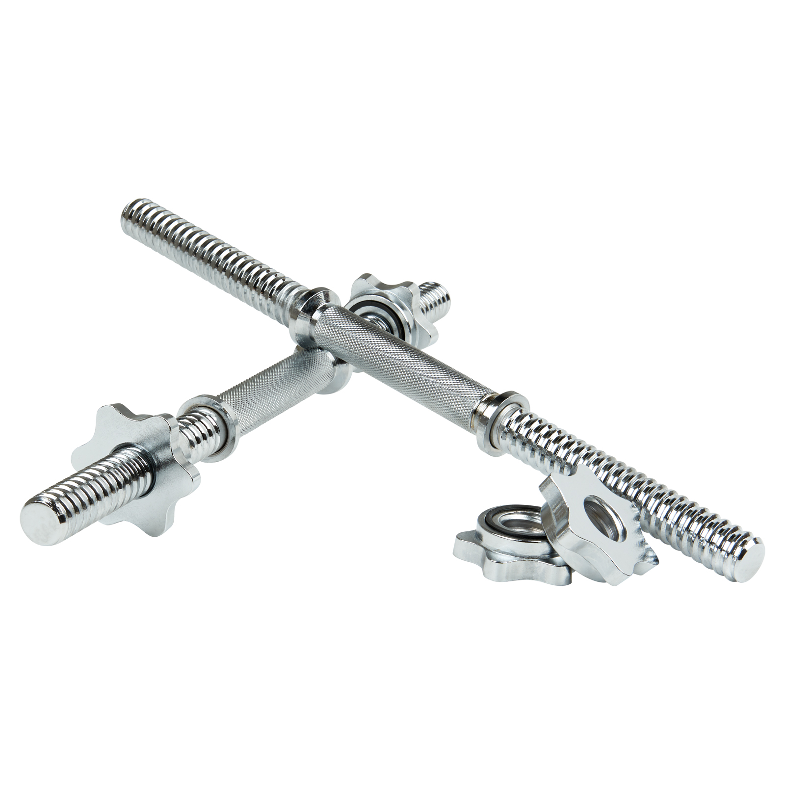 Mirafit 18" Dumbbell Bars & Spinlock Collars Free Weight/Plate/Dumbell