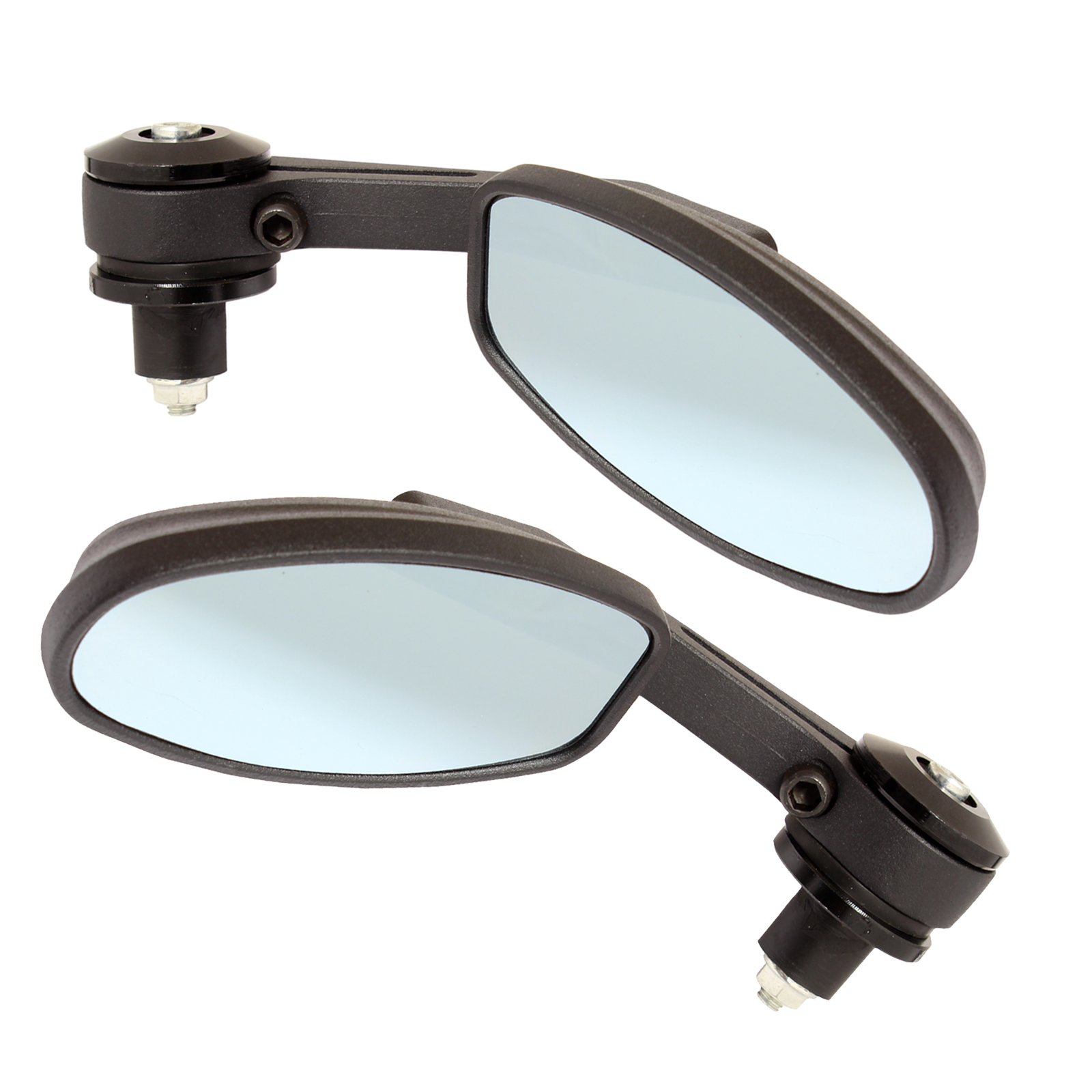 RYDE 13MM BLACK UNIVERSAL MOTORCYCLE 22MM/7/8" BAR END MIRRORS