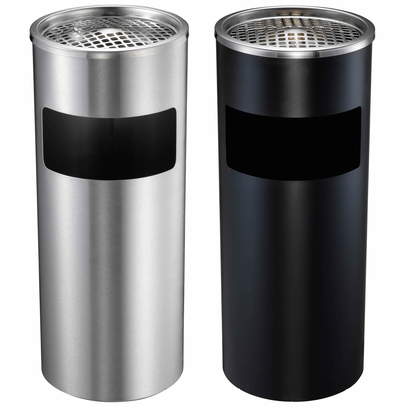 Metal Litter/Rubbish Bin & Cigarette/Smoking Ash Tray Outdoor