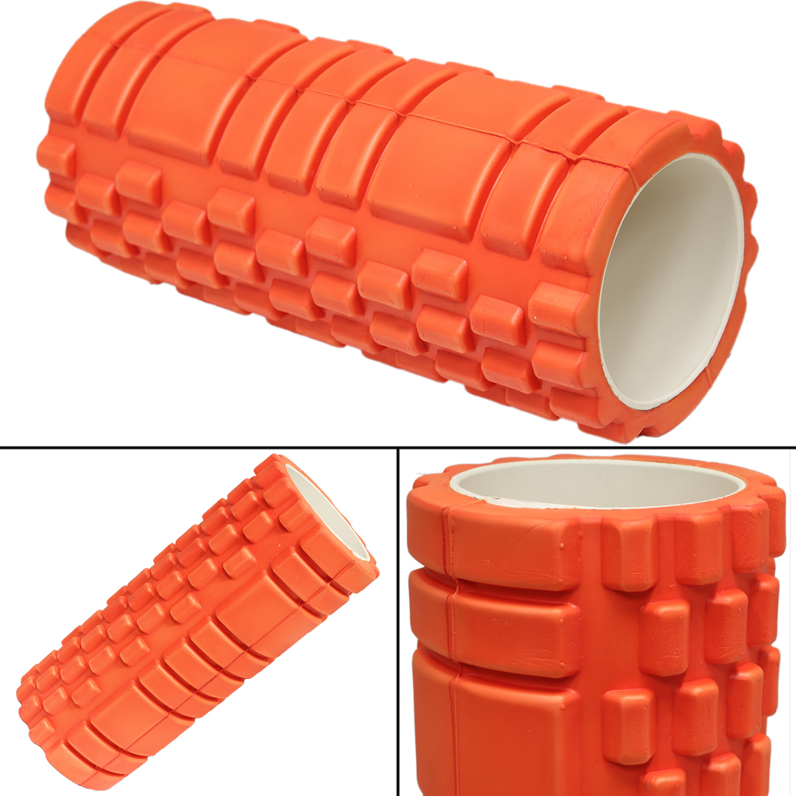 Orange Deluxe Foam Massage Roller Yoga/Pilates/Gym/Muscle Classes ...