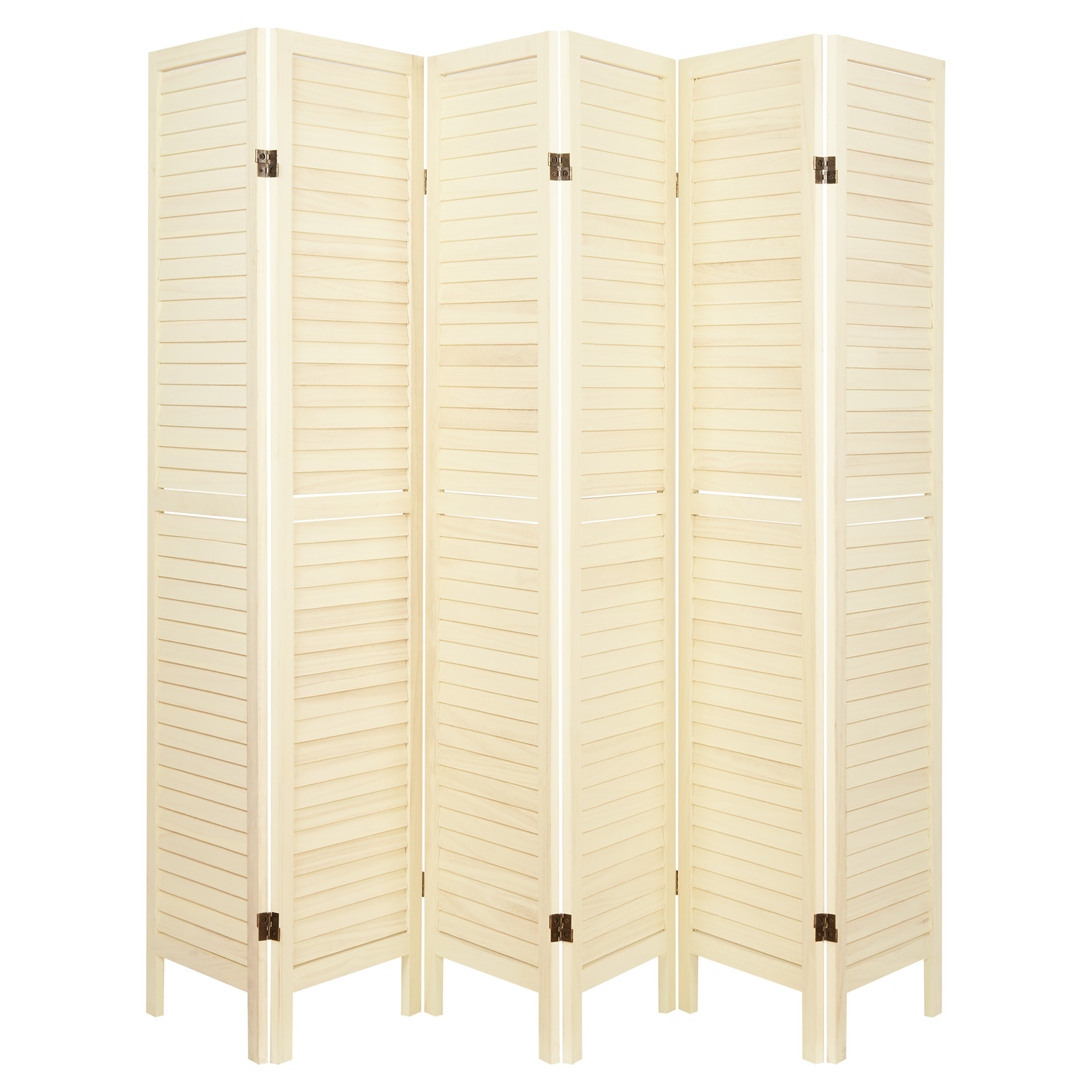 WOODEN SLAT ROOM DIVIDER PRIVACY SCREEN/PARTITION/BLIND WIDE SHABBY