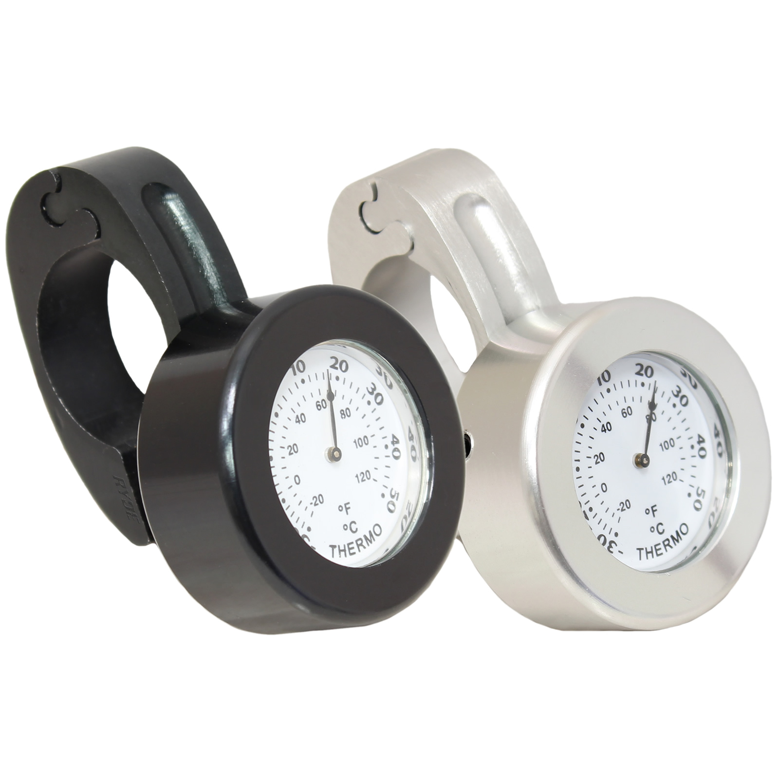 RYDE MOTORCYCLE TEMPERATURE/TEMP GAUGE HANDLEBAR/BAR THERMOMETER ...