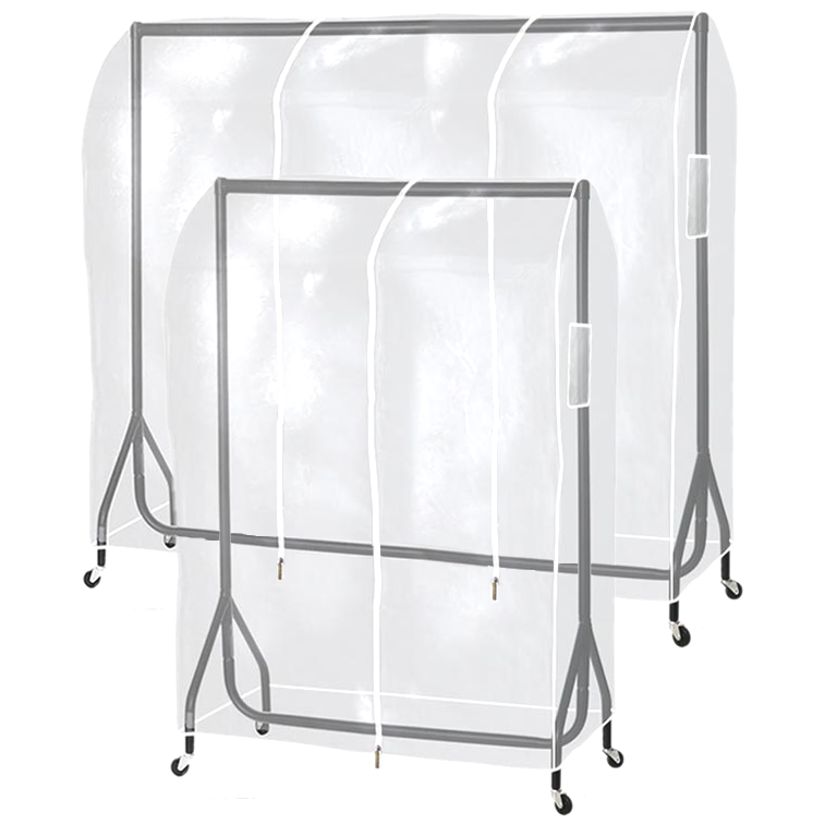 Hartleys Clear Clothes Rail Cover Hanging Garment/Coat Hanger Storage