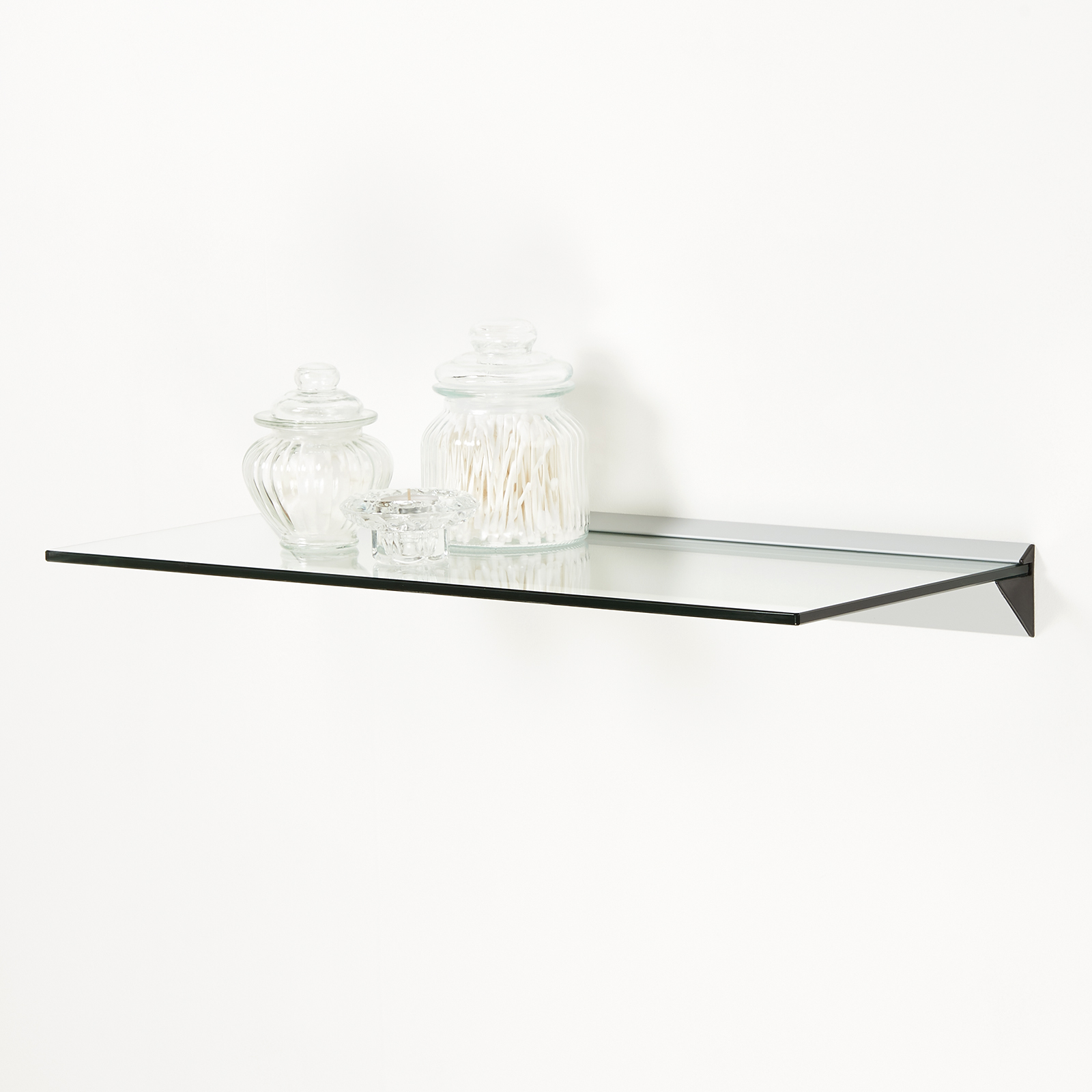 FLOATING GLASS WALL SHELF BATHROOM/KITCHEN/LIVING ROOM/HALL STORAGE
