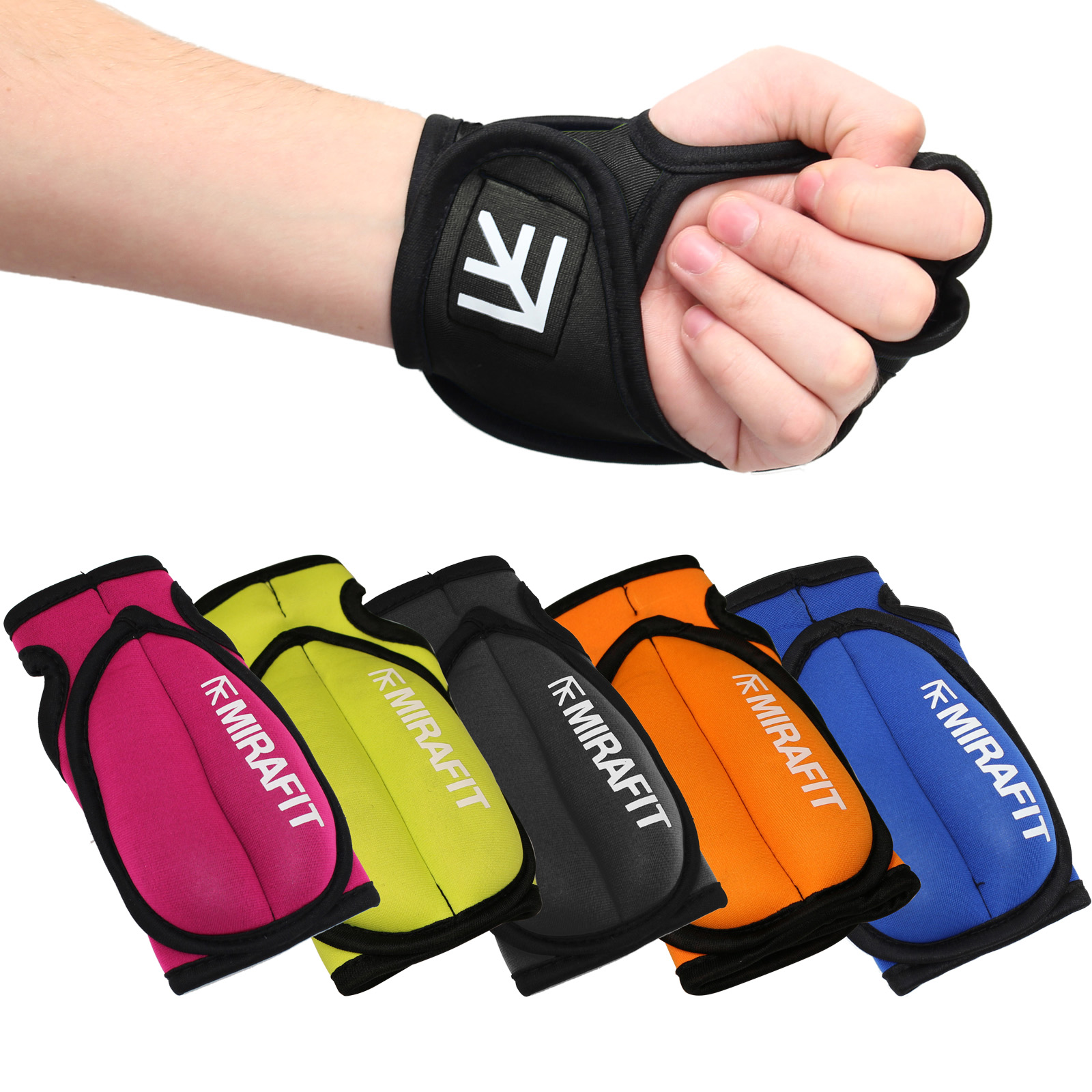 MIRAFIT Weighted Training Gloves Exercise/Shadow Boxing/Aerobics Wrist ...