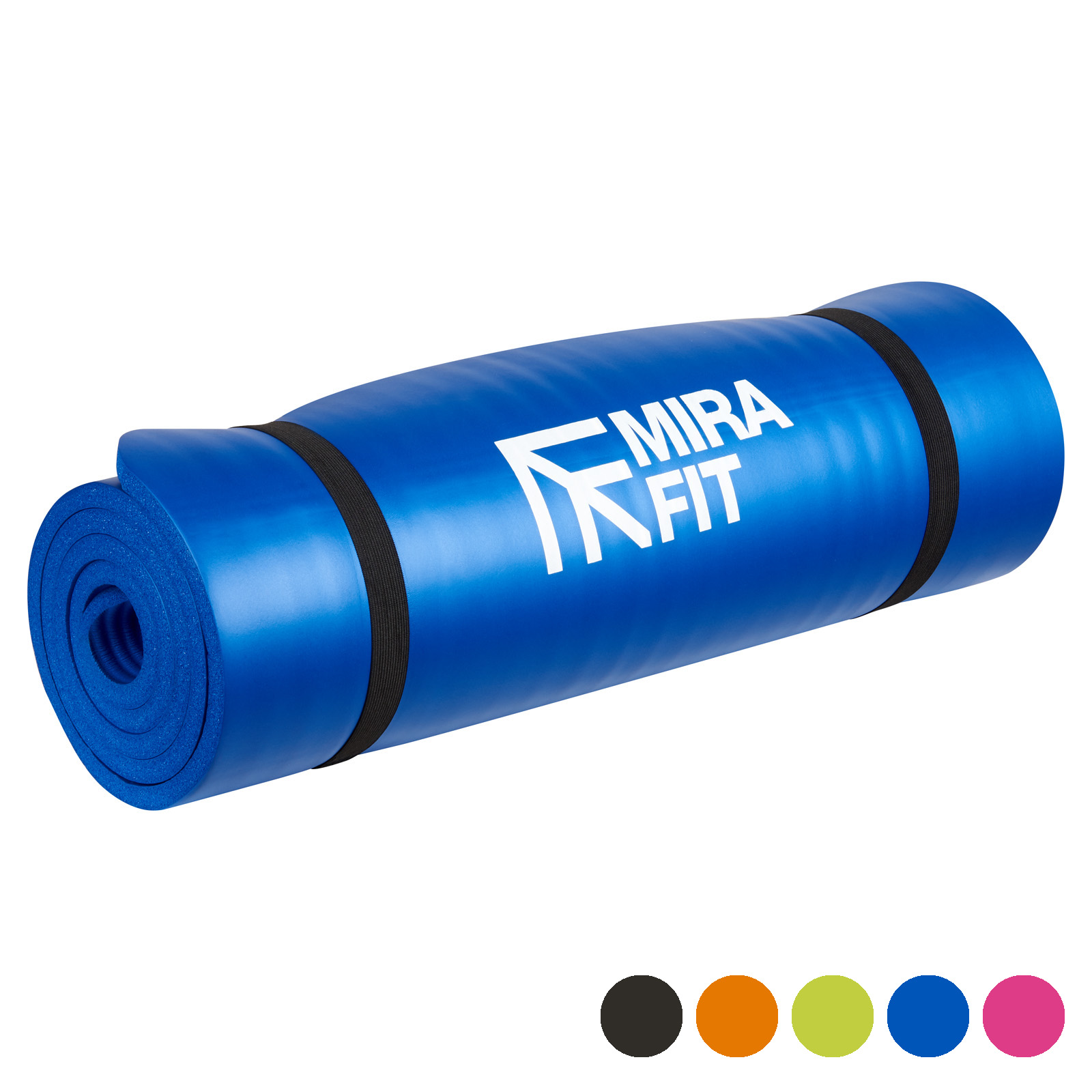 Mirafit 15mm Yoga/Fitness Exercise/Workout Floor Mat Gym Class/Pilates