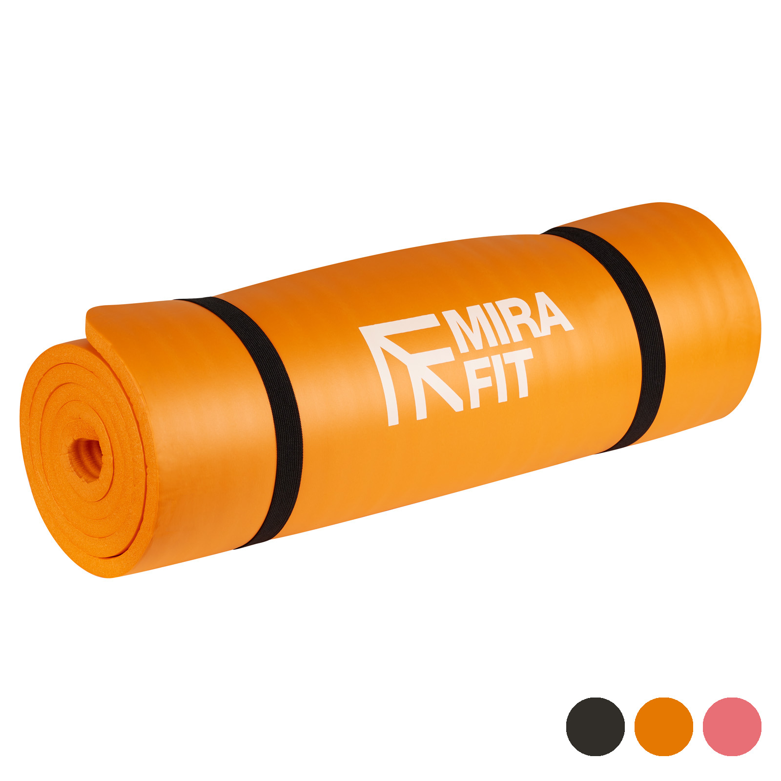 Mirafit 15mm Yoga/Fitness Exercise/Workout Floor Mat Gym Class/Pilates