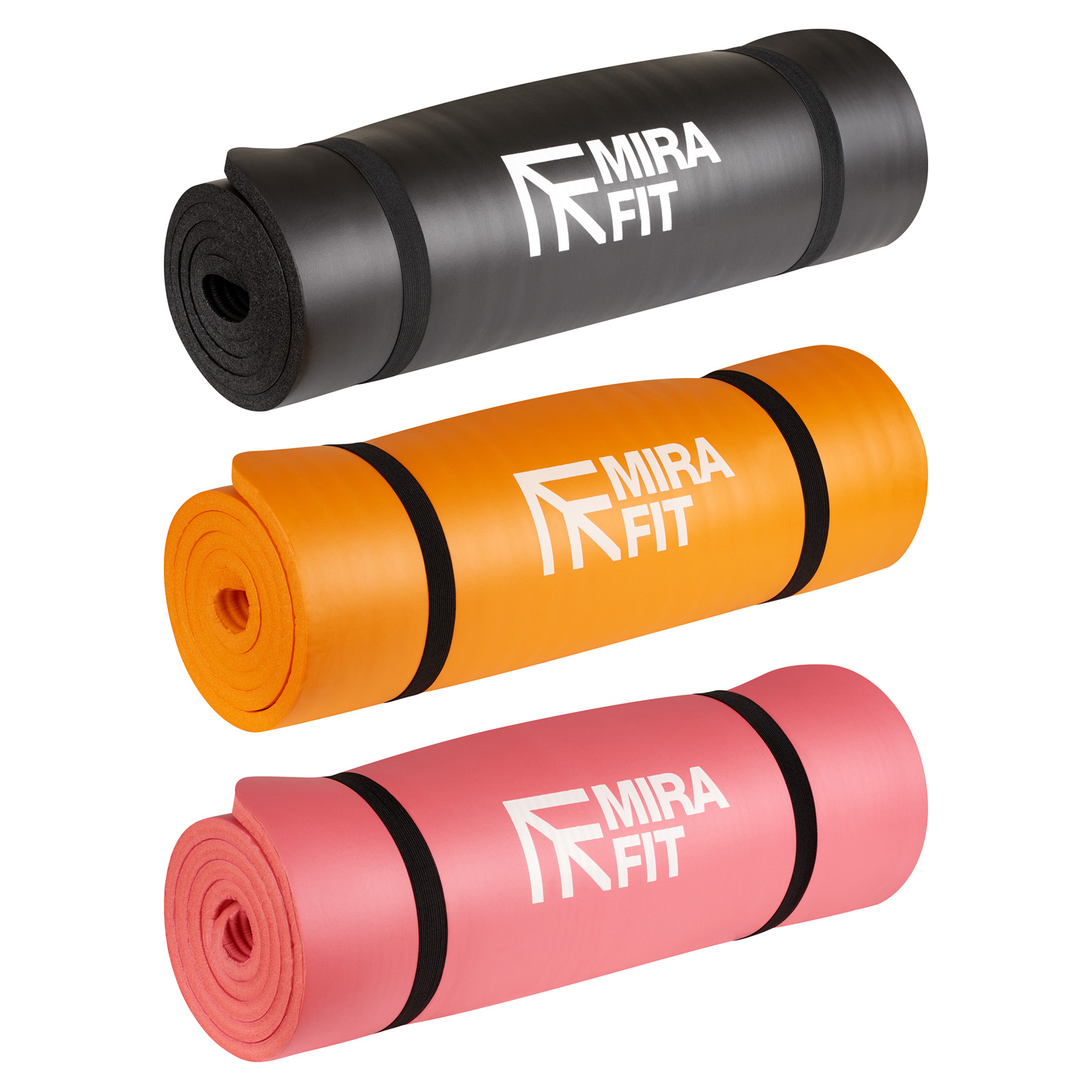 Mirafit 15mm Yoga/Fitness Exercise/Workout Floor Mat Gym Class/Pilates